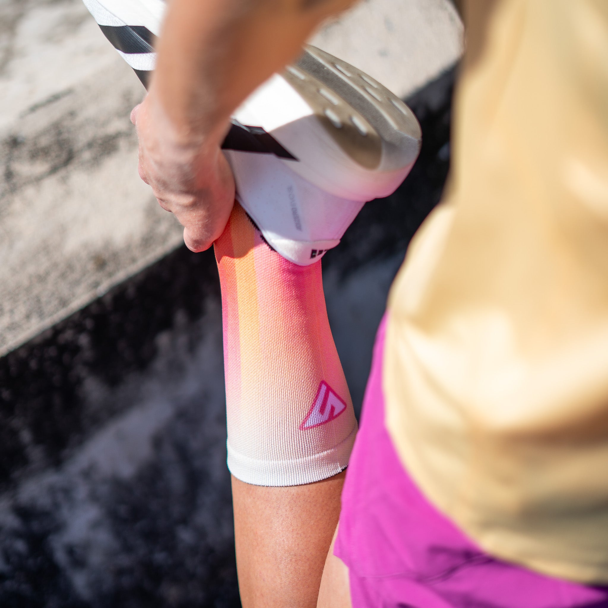 Sunset Sorbet Active Crew Socks