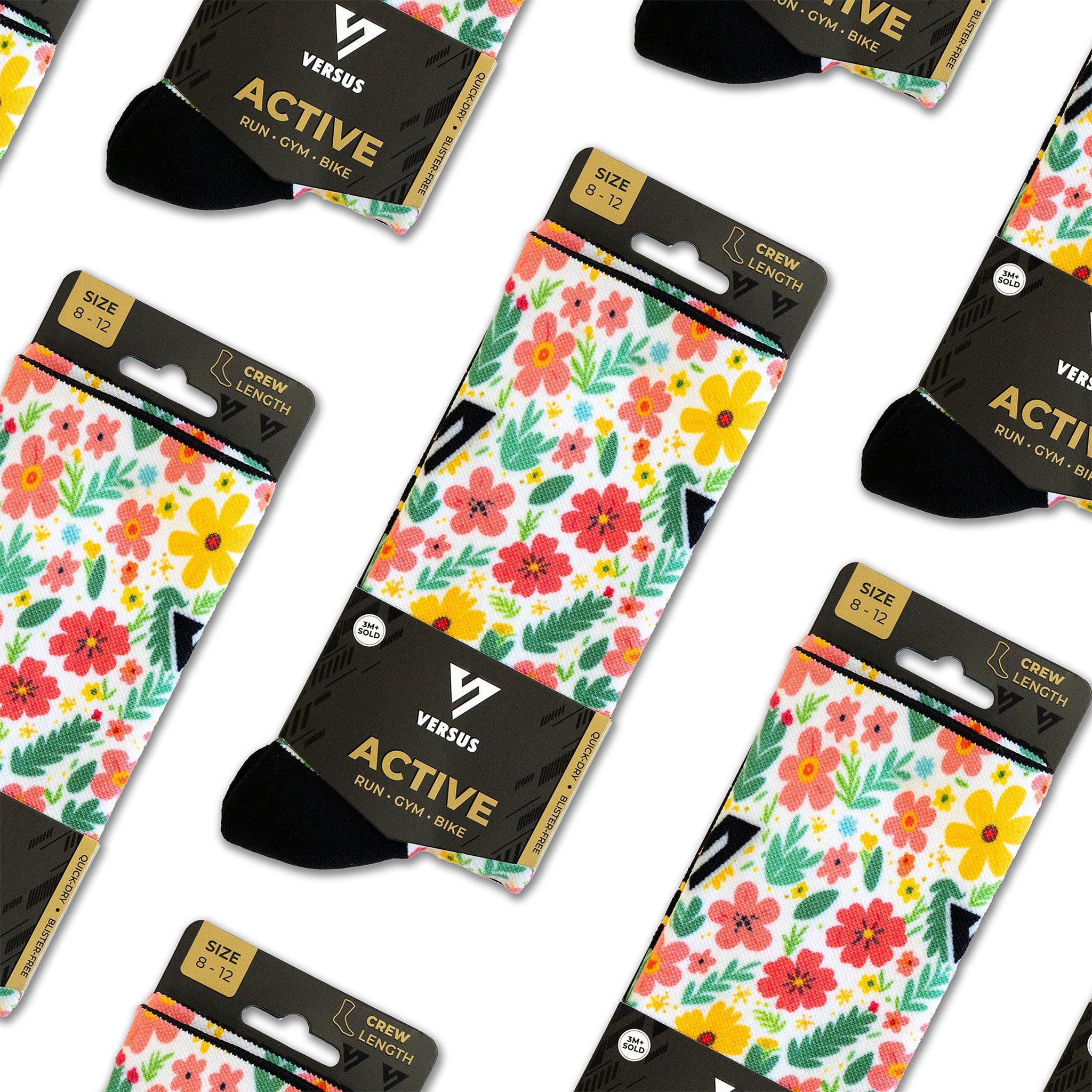 Garden Glow Active Crew Socks