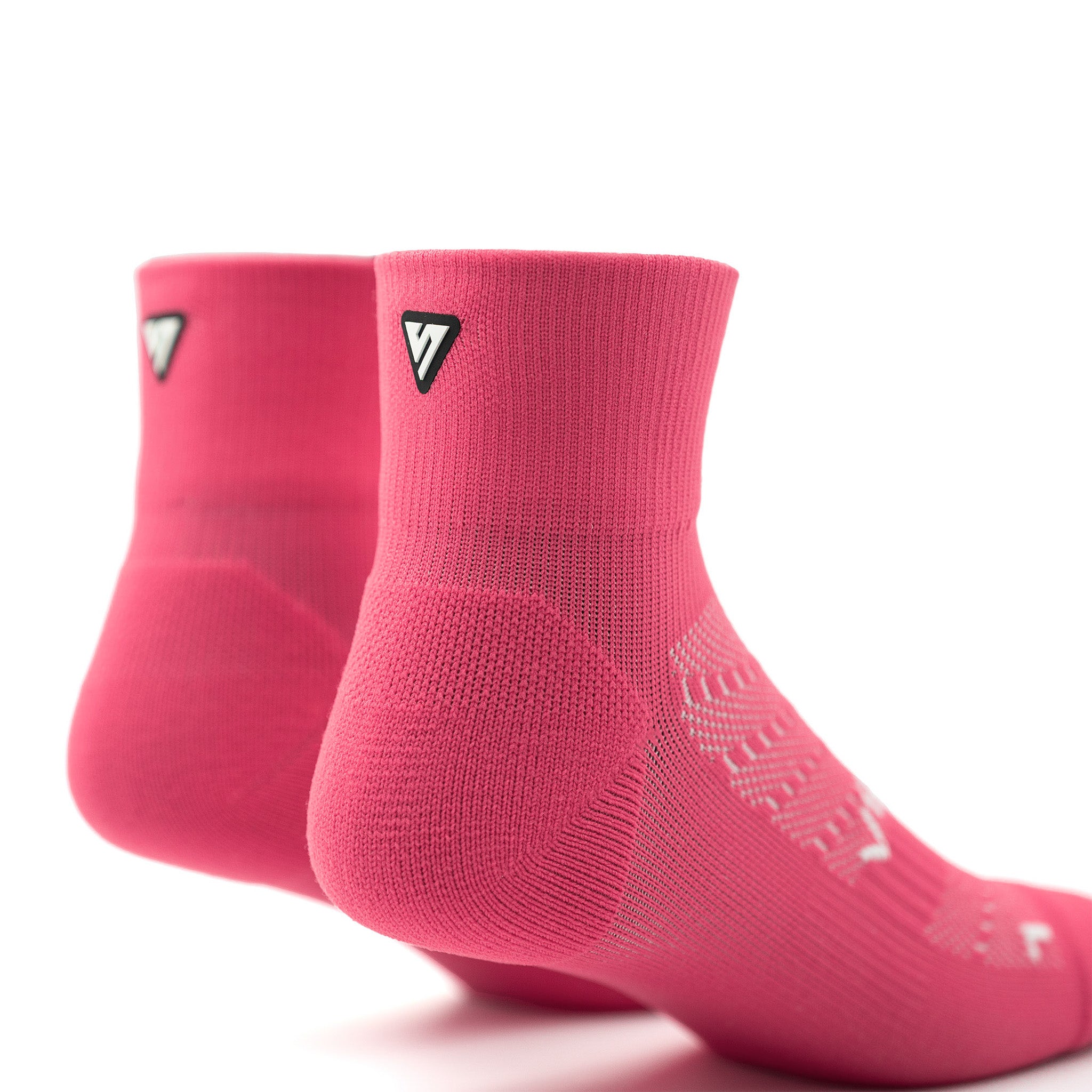 Popsicle Pink Running Quarter Socks