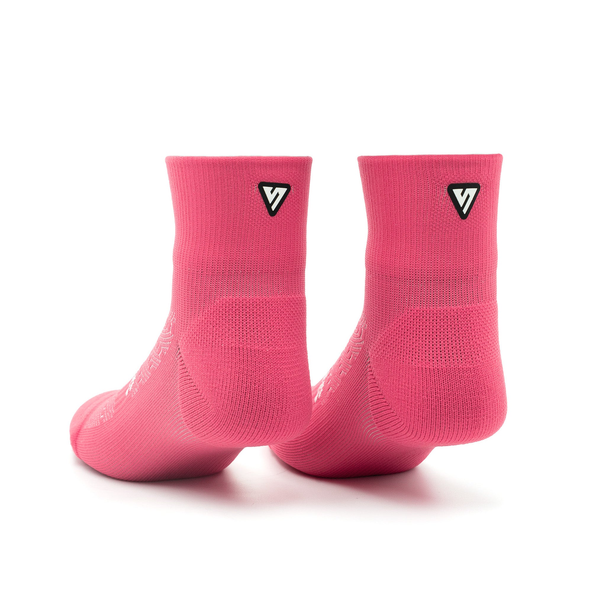 Popsicle Pink Running Quarter Socks