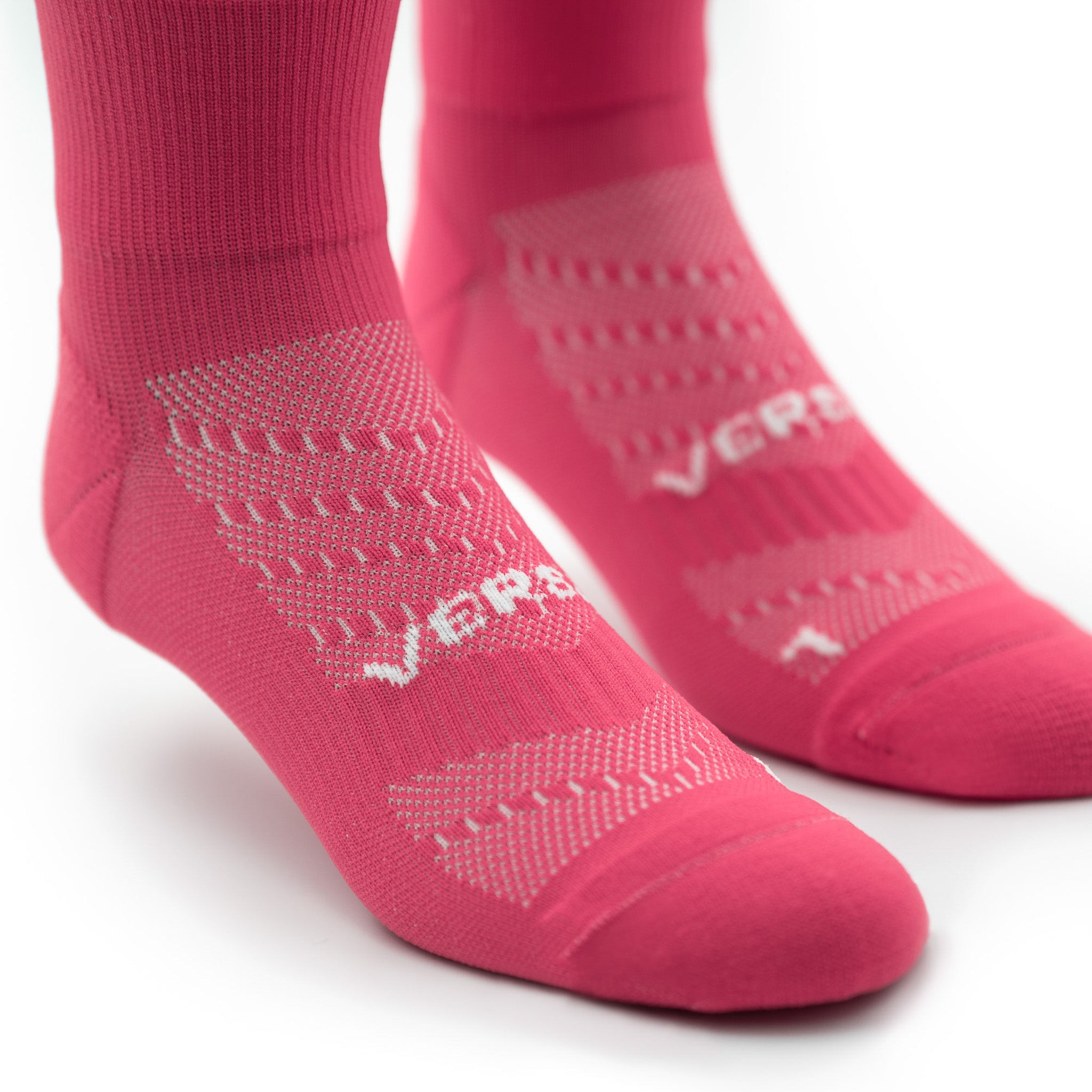 Popsicle Pink Running Quarter Socks