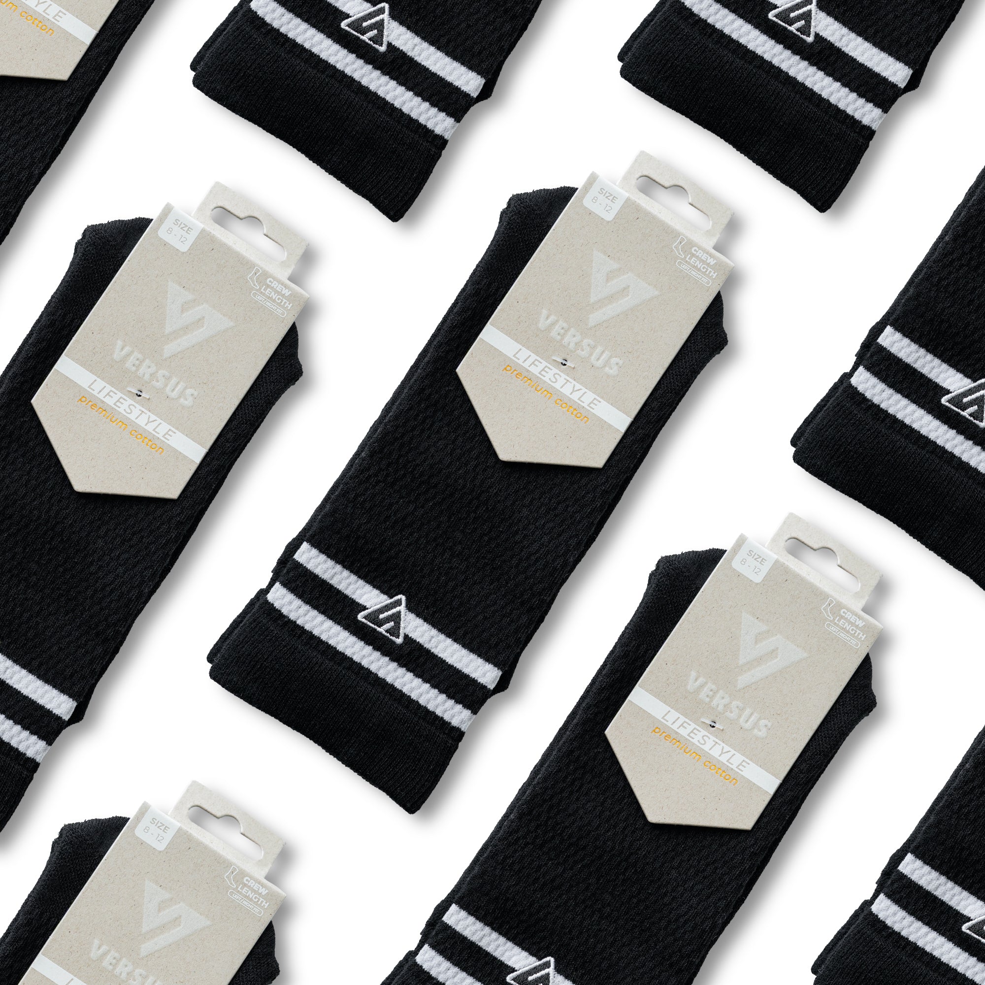 Black Core Lifestyle Crew Socks