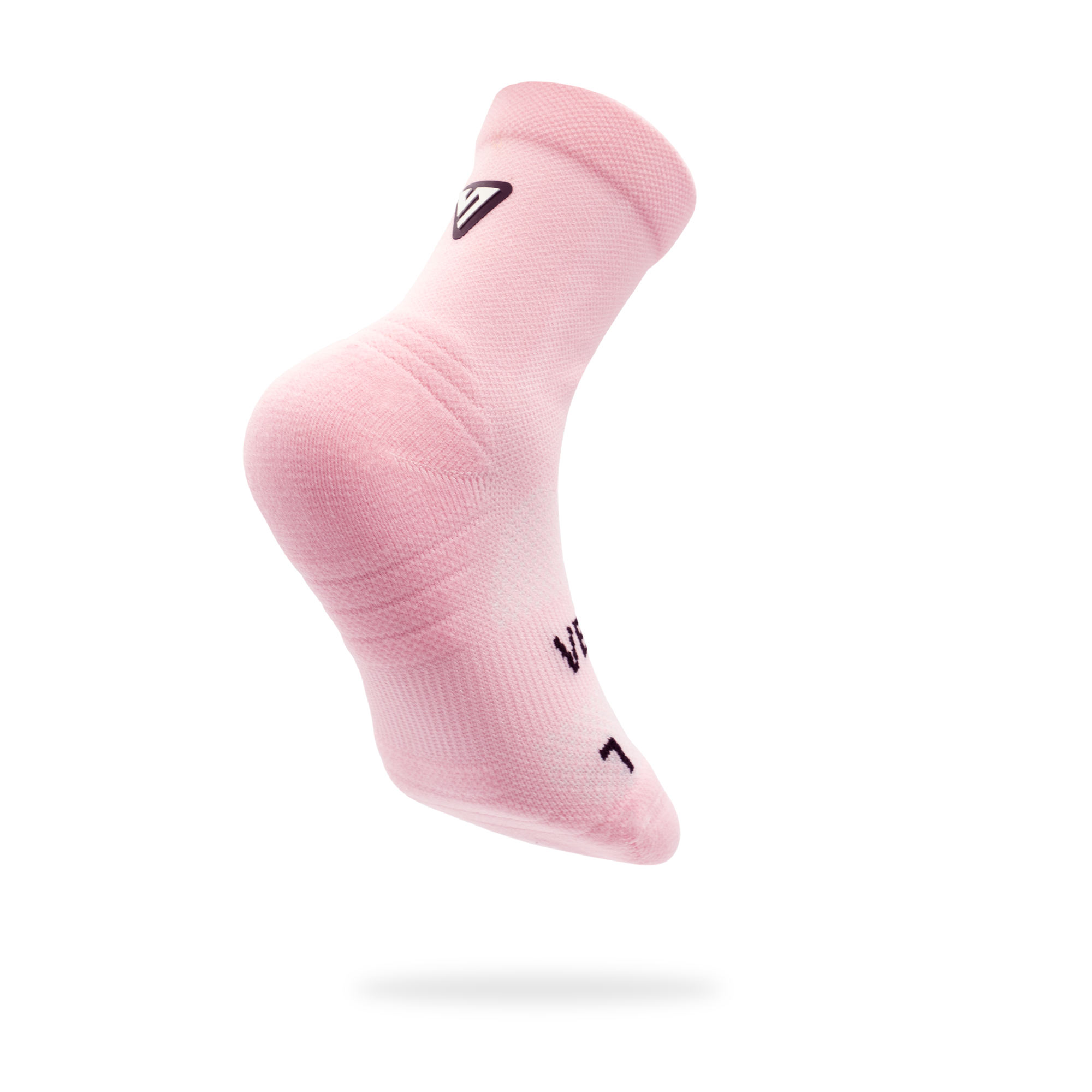 Marshmallow Pink Toddler Active Crew Tab Socks