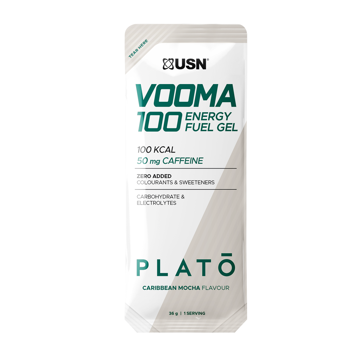 USN Vooma 100 Energy Fuel Gel Plato Caribbean Mocha