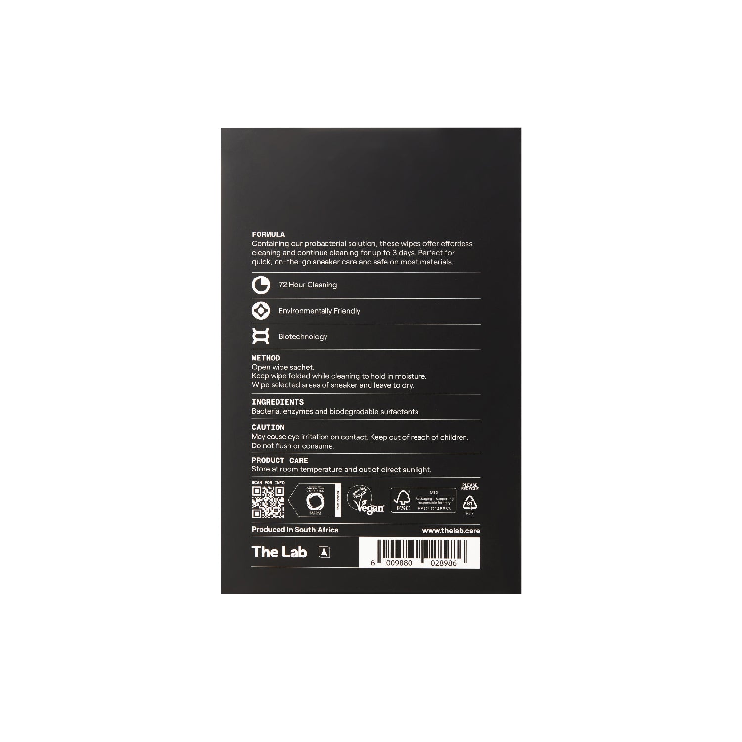 The Lab Sneaker Wipes 12 Pack Box