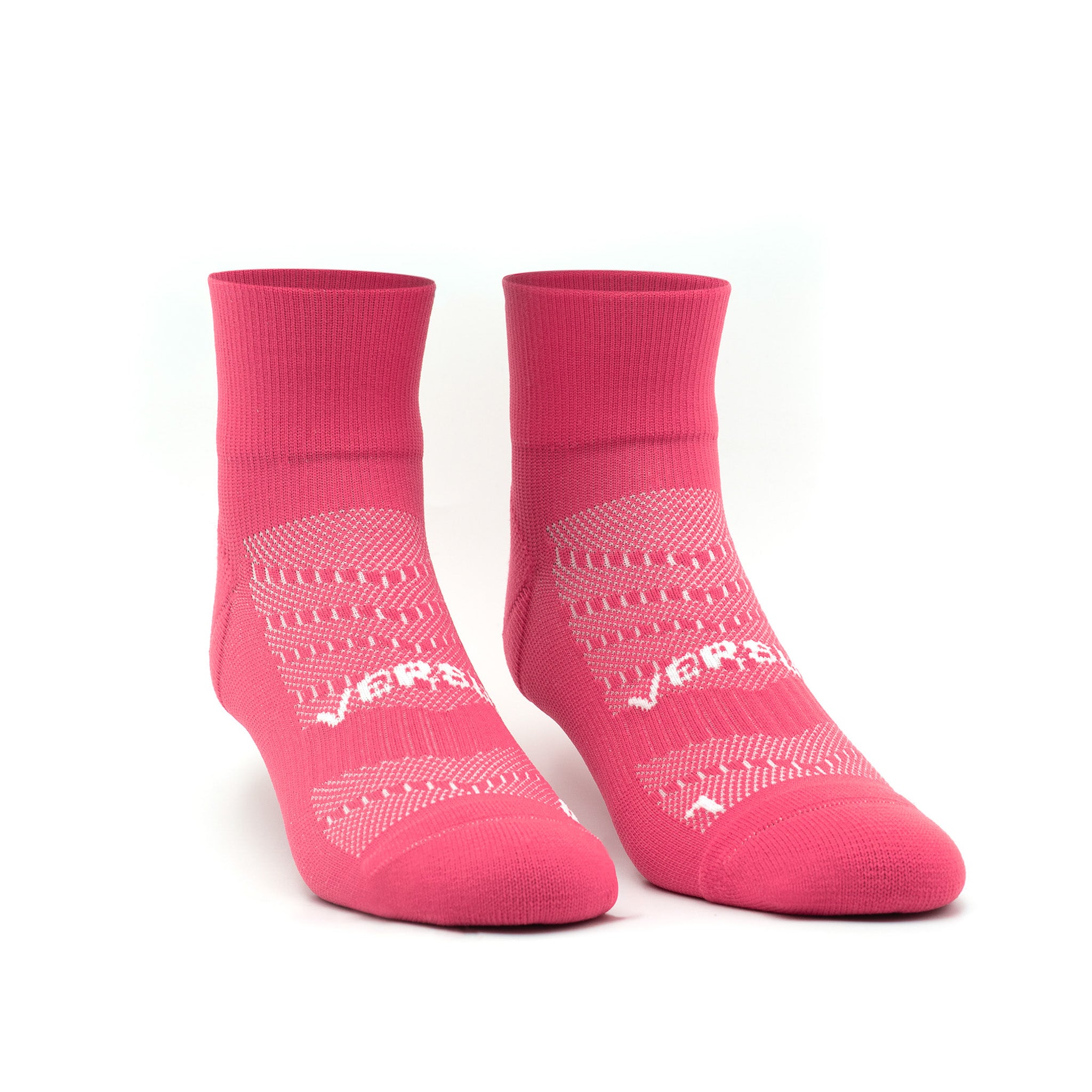 Popsicle Pink Running Quarter Socks