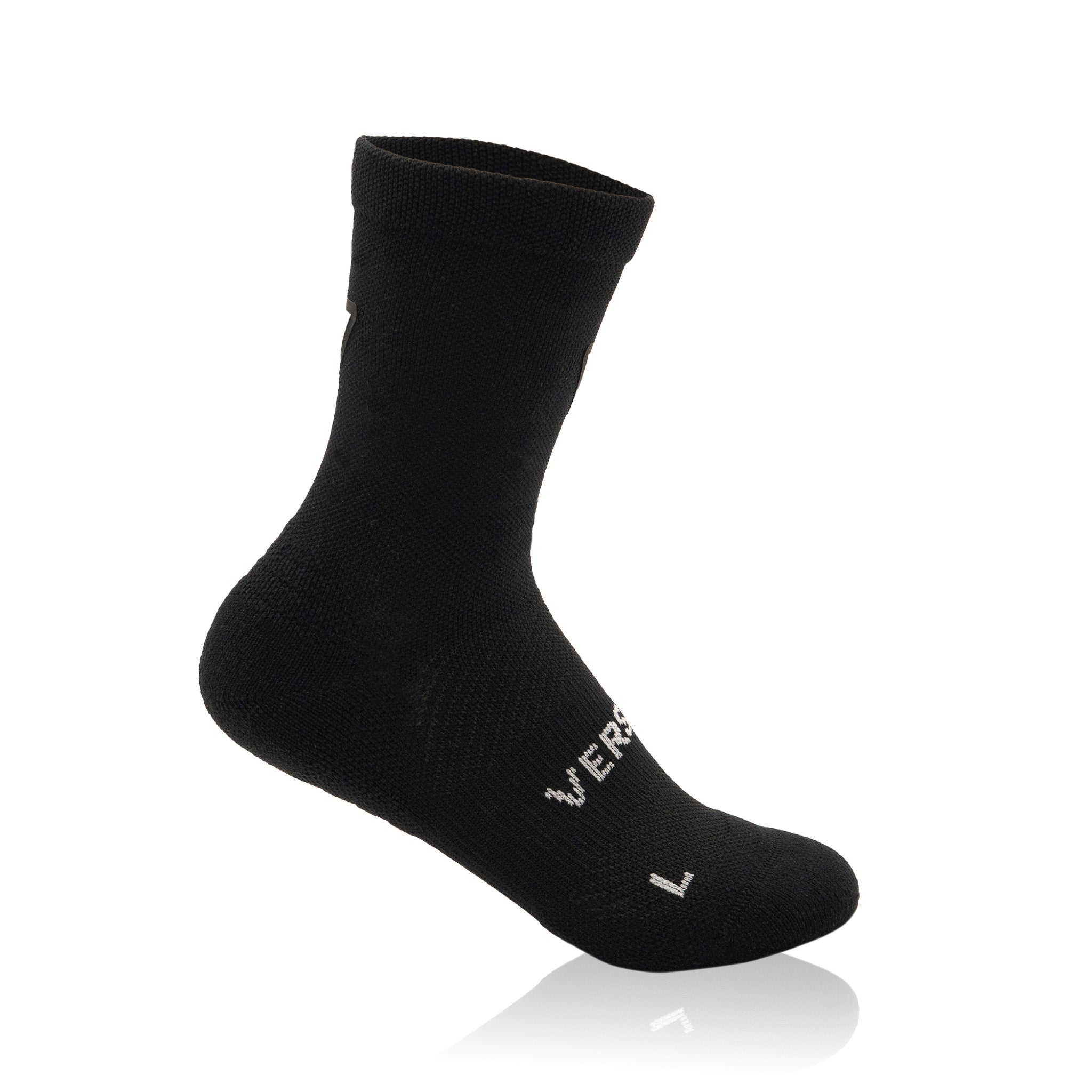 Classic Black KIDS Active Crew Tab Socks