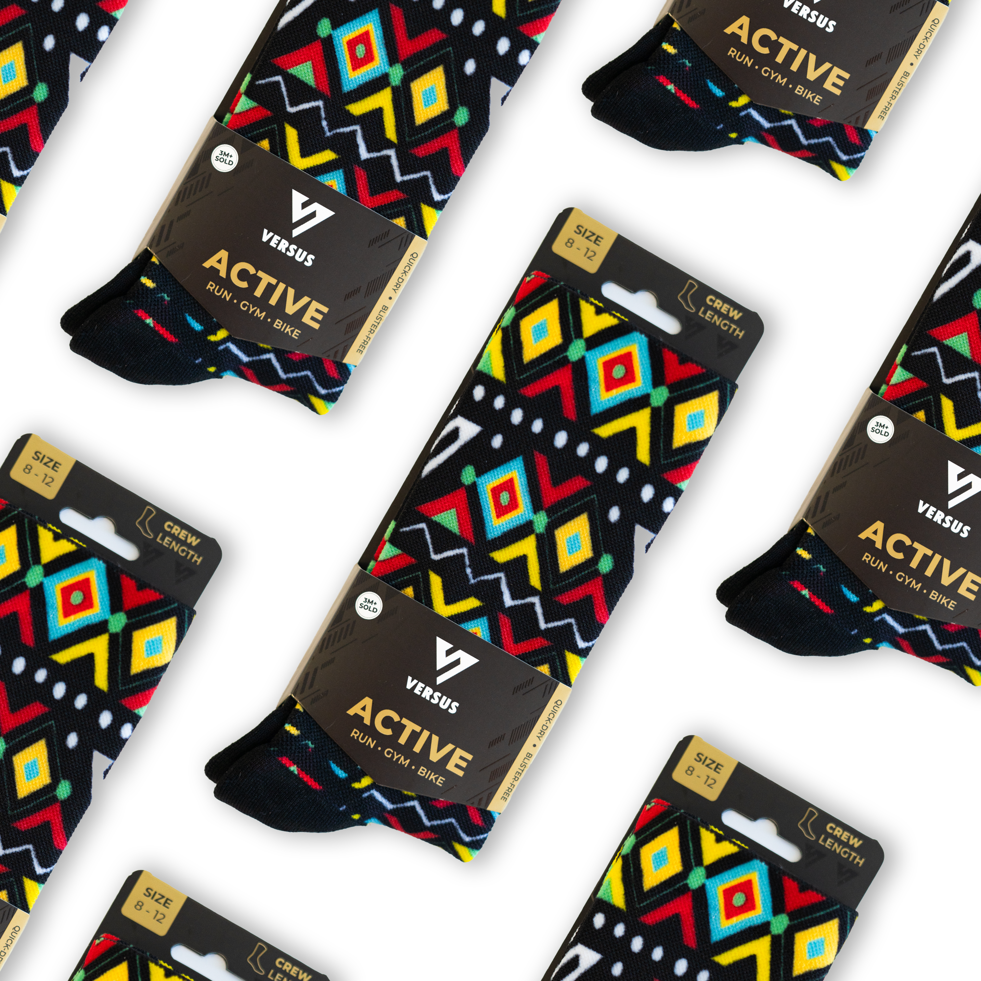 Africana Active Crew Socks