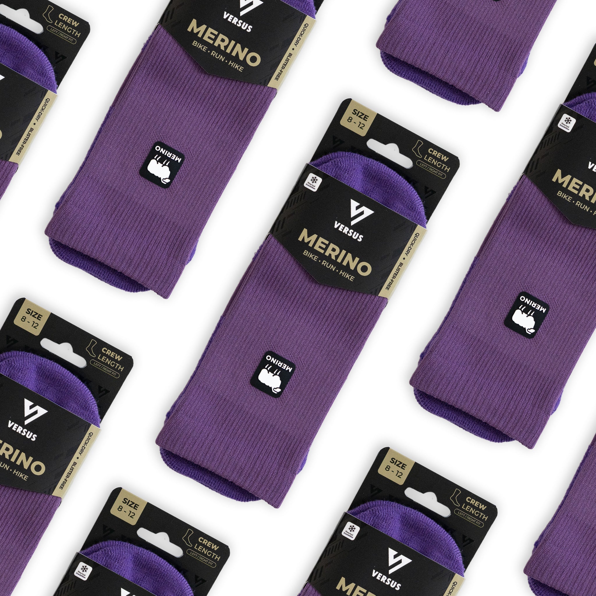 Winter Berry Merino Winter Socks