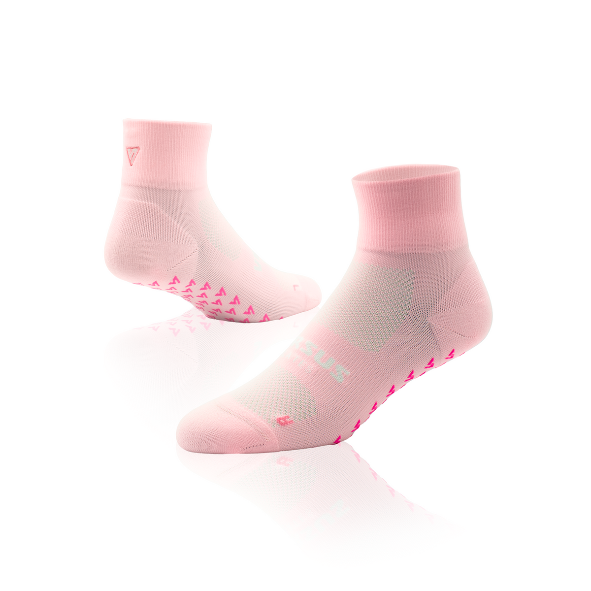 Blush Pilates Quarter Grip Socks