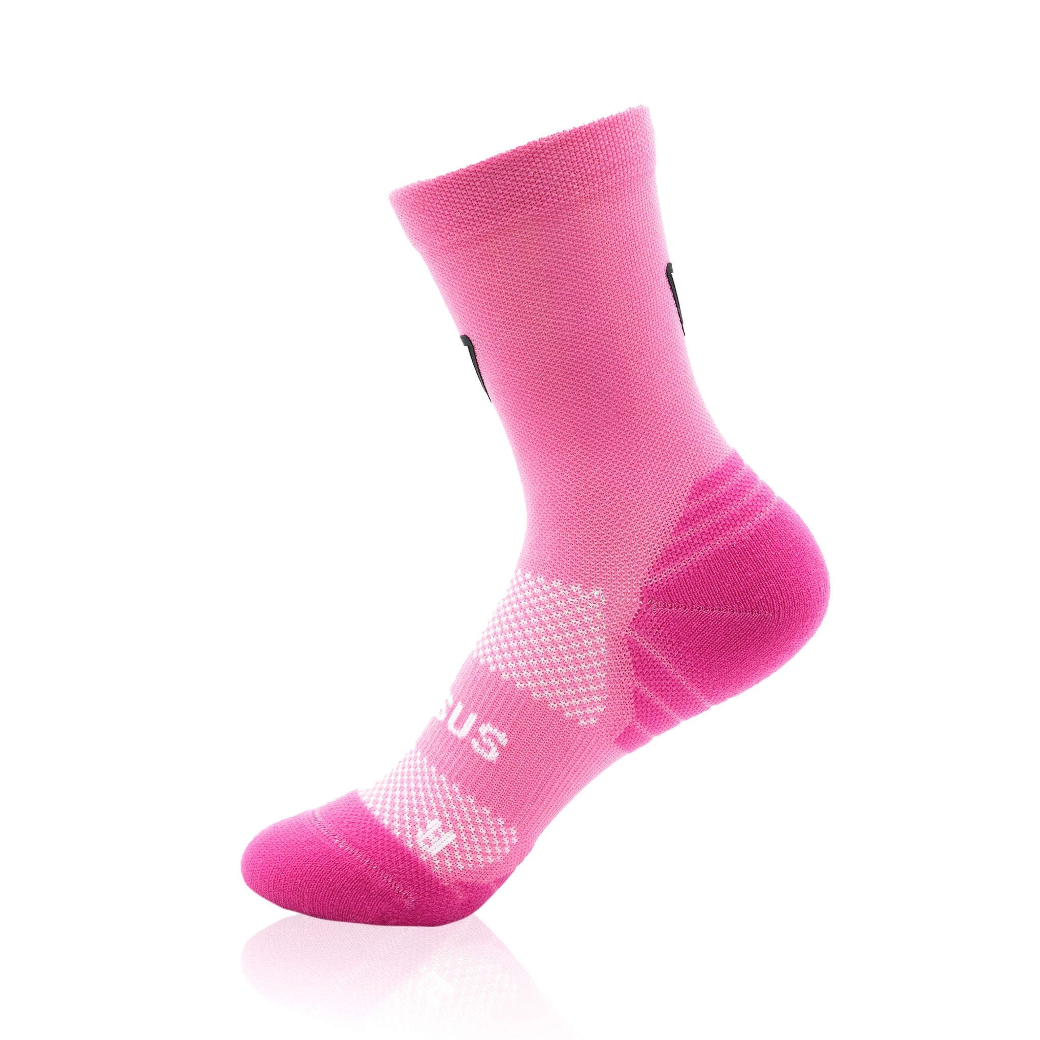 Classic Pink KIDS Active Crew Tab Socks