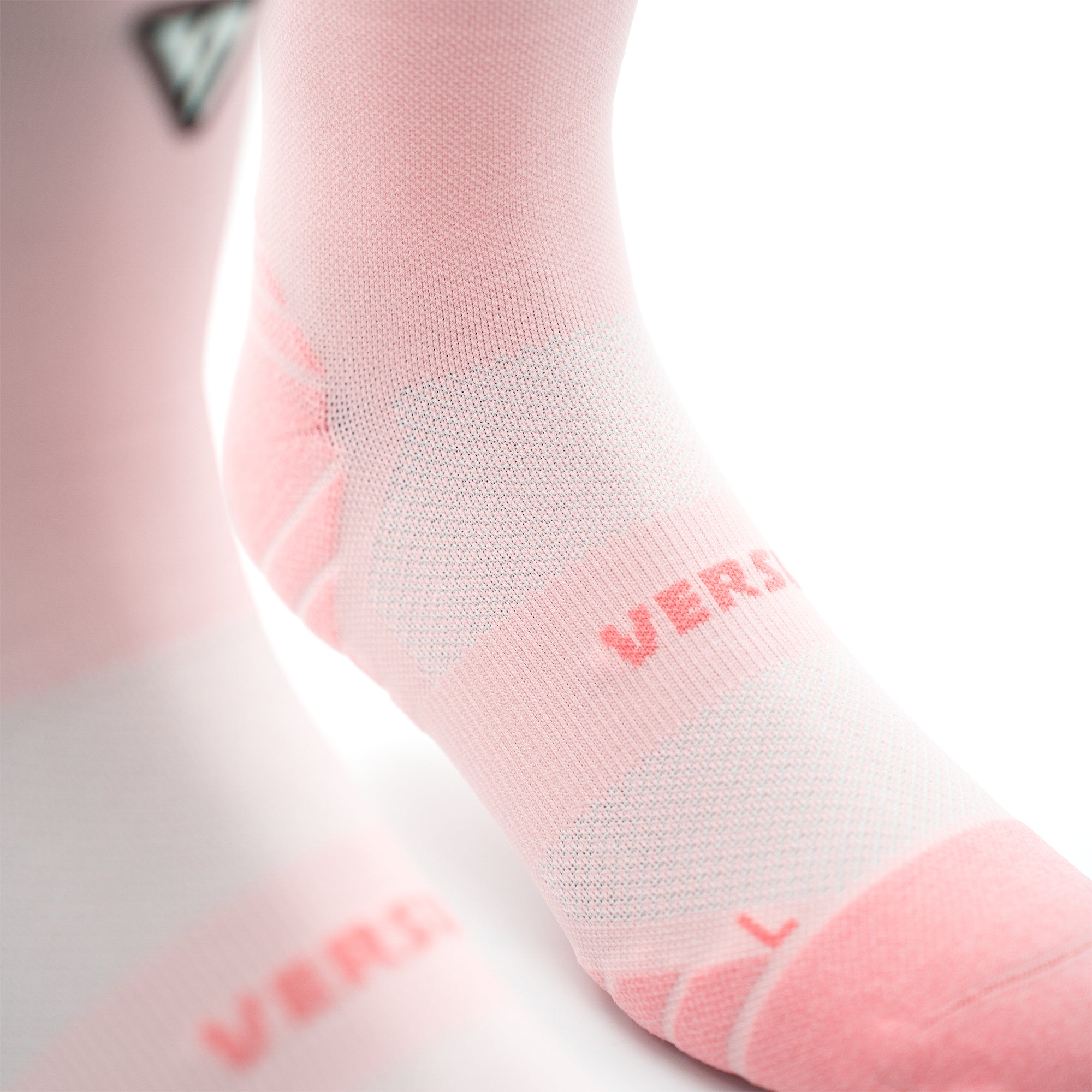 Classic Pastel Pink Active Crew Tab Socks
