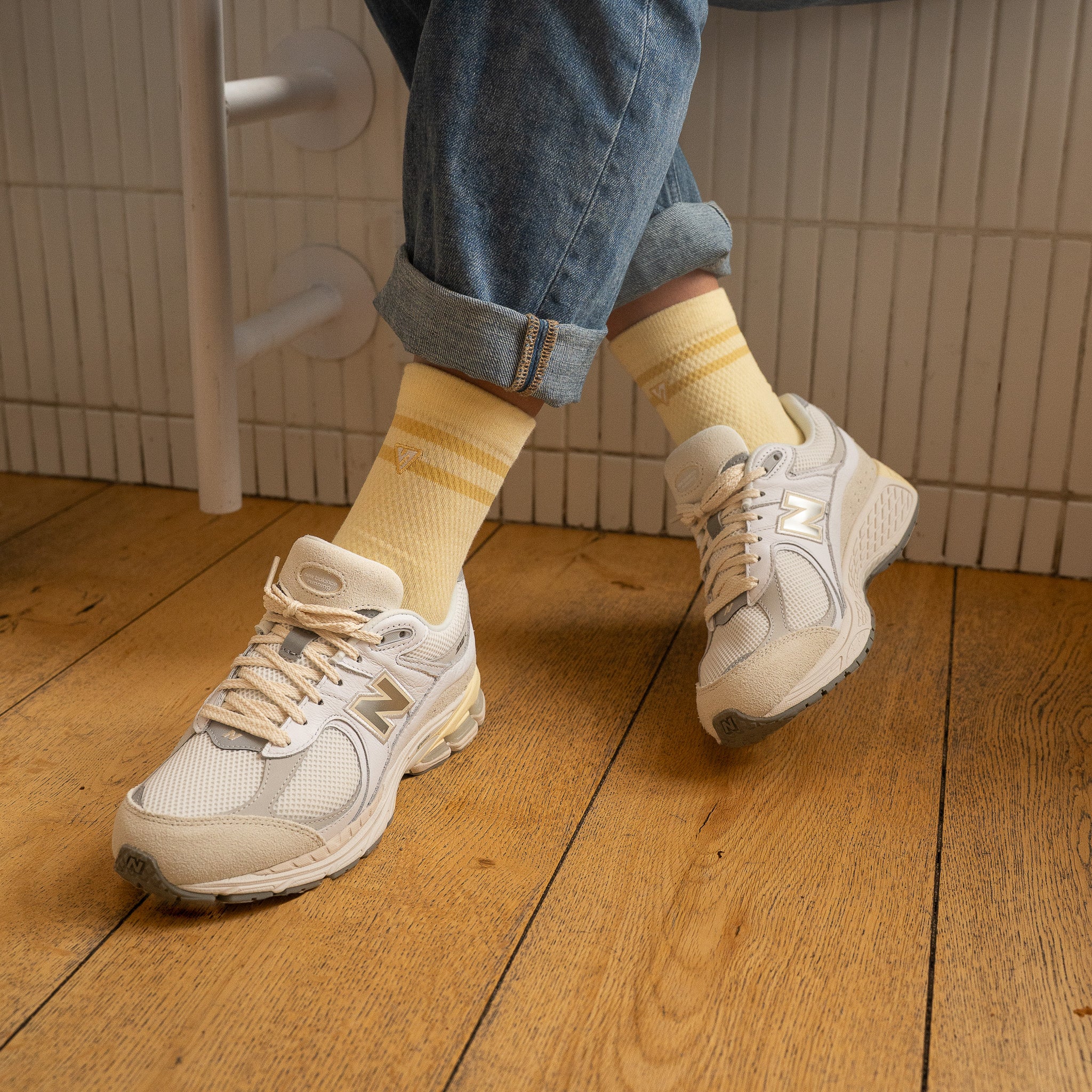 Yellow Sunbeam Lifestyle Crew Socks
