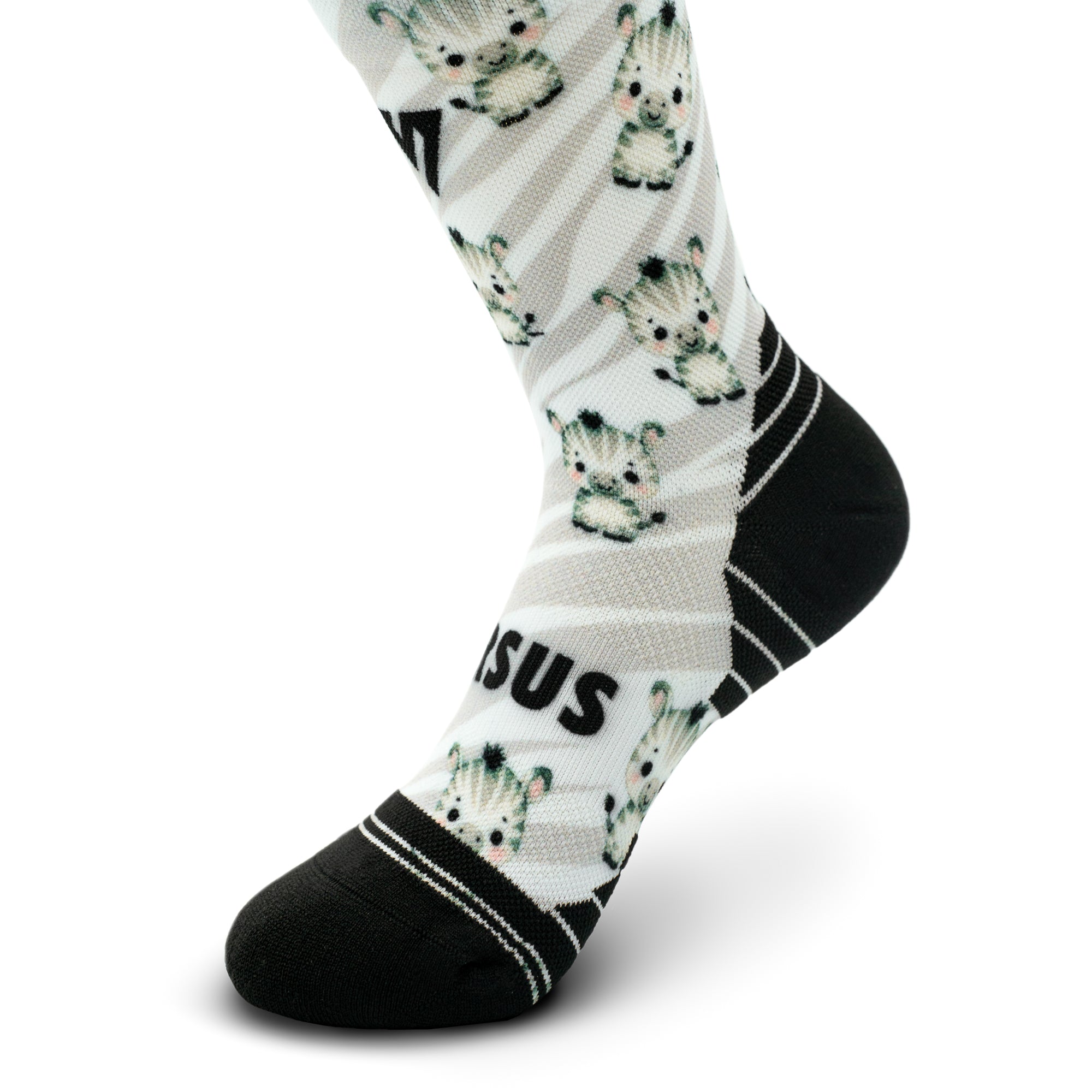 Cute Zebra KIDS Active Crew Socks