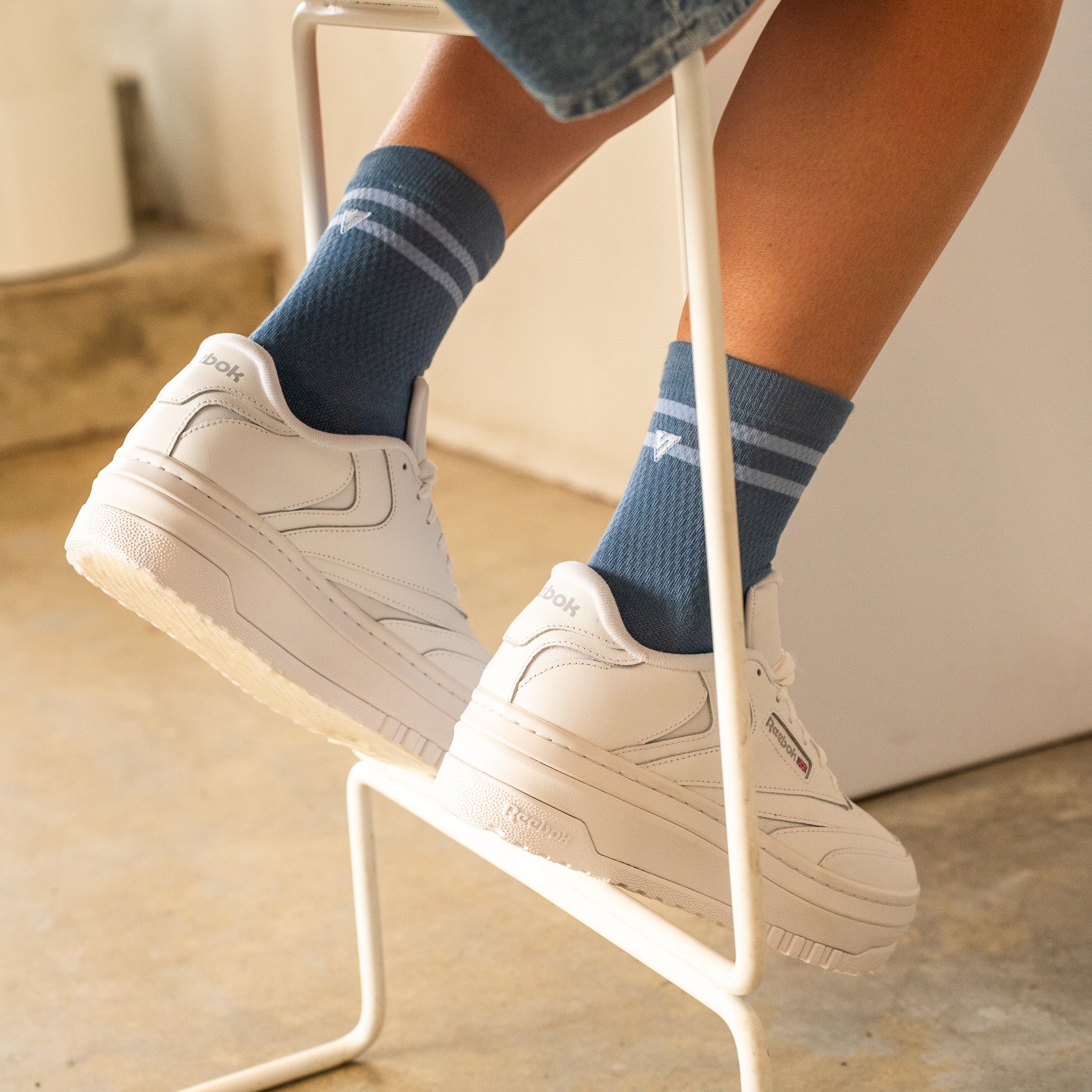 Blue Oasis Lifestyle Crew Socks