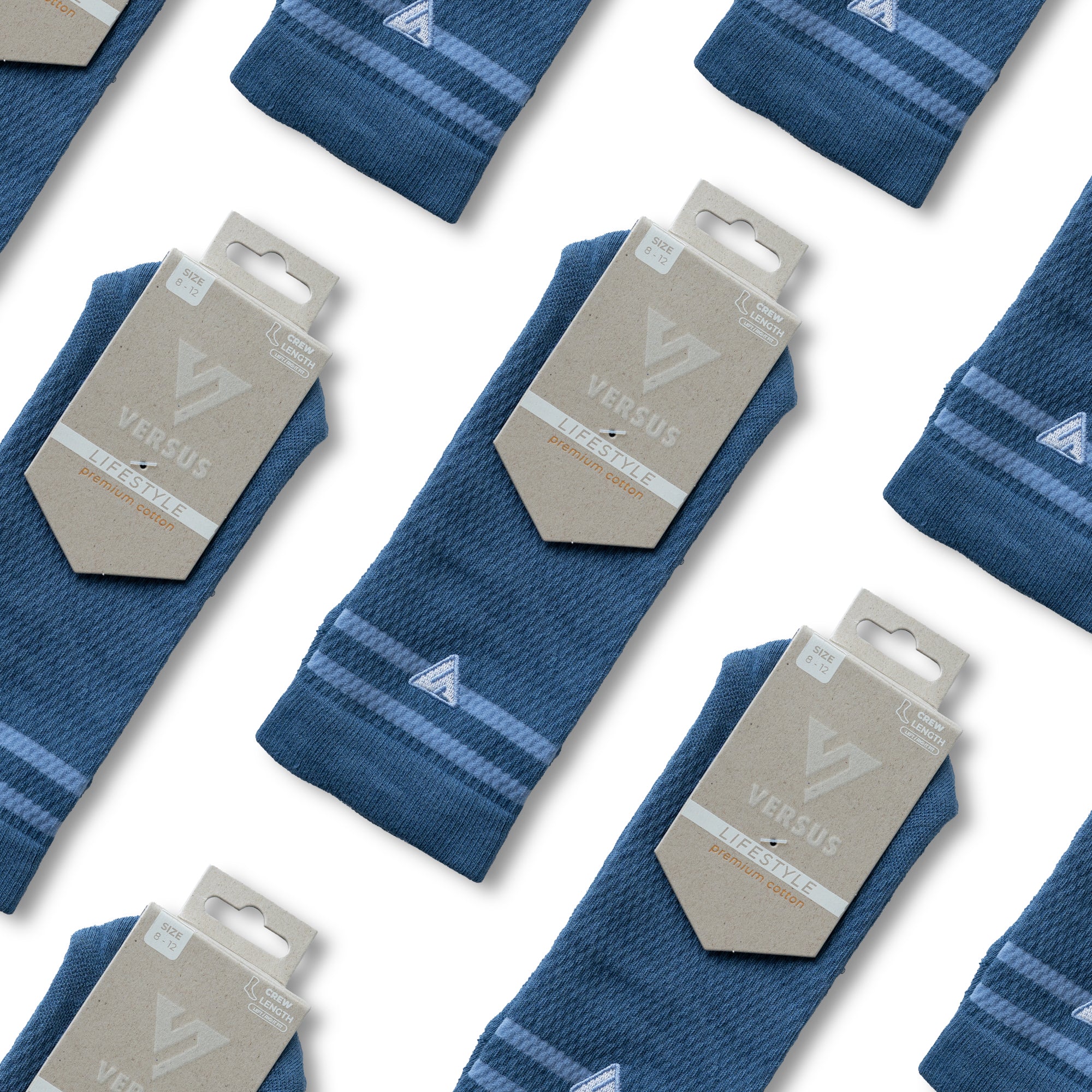 Blue Oasis Lifestyle Crew Socks