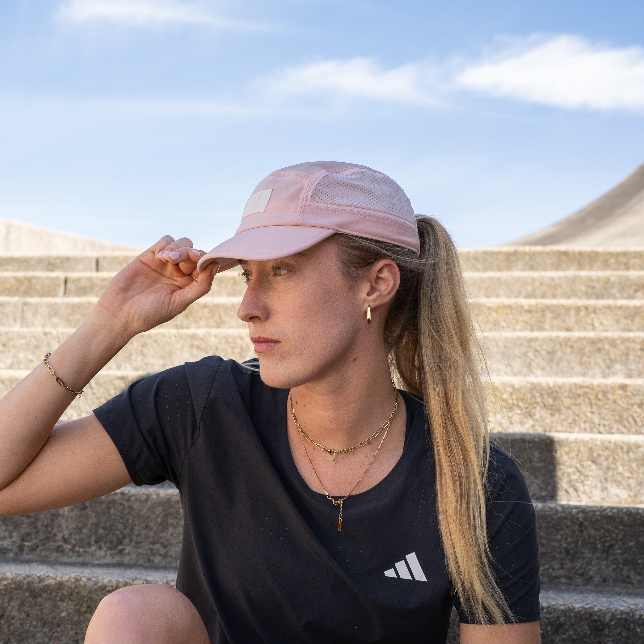 Pink Running Cap