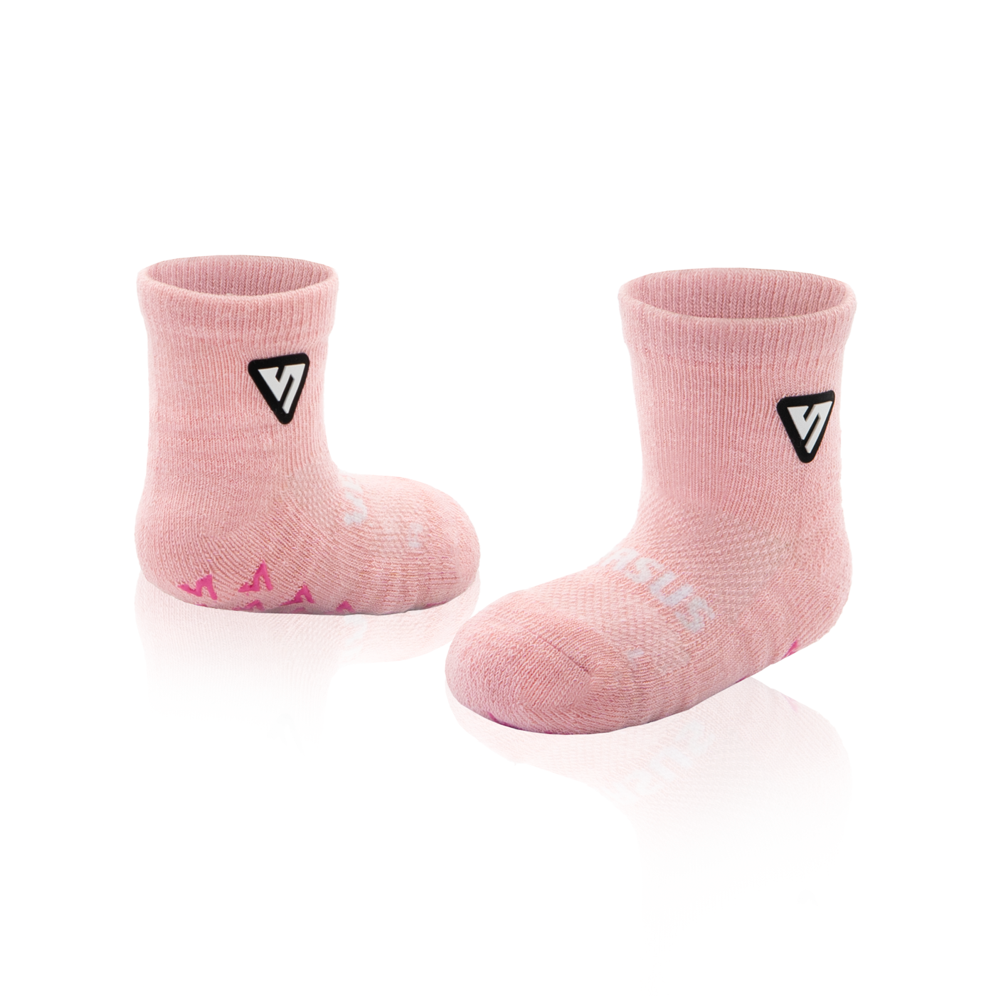Pastel Pink Anti-Slip Baby Socks