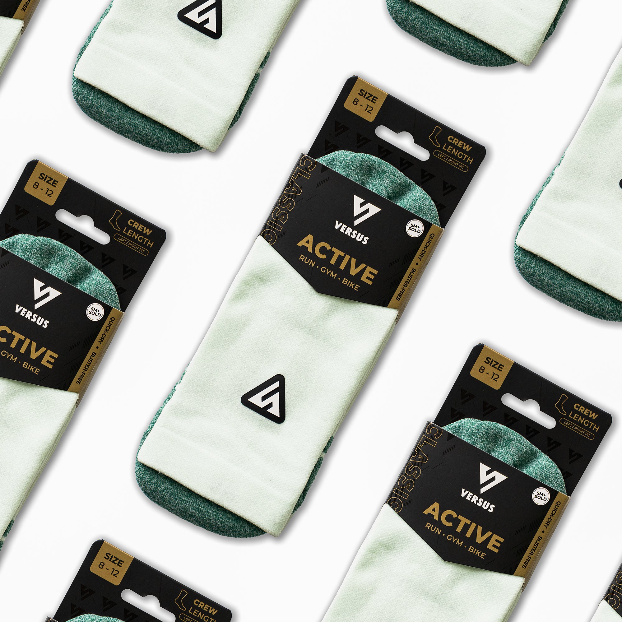 Classic Melon Active Crew Tab Socks