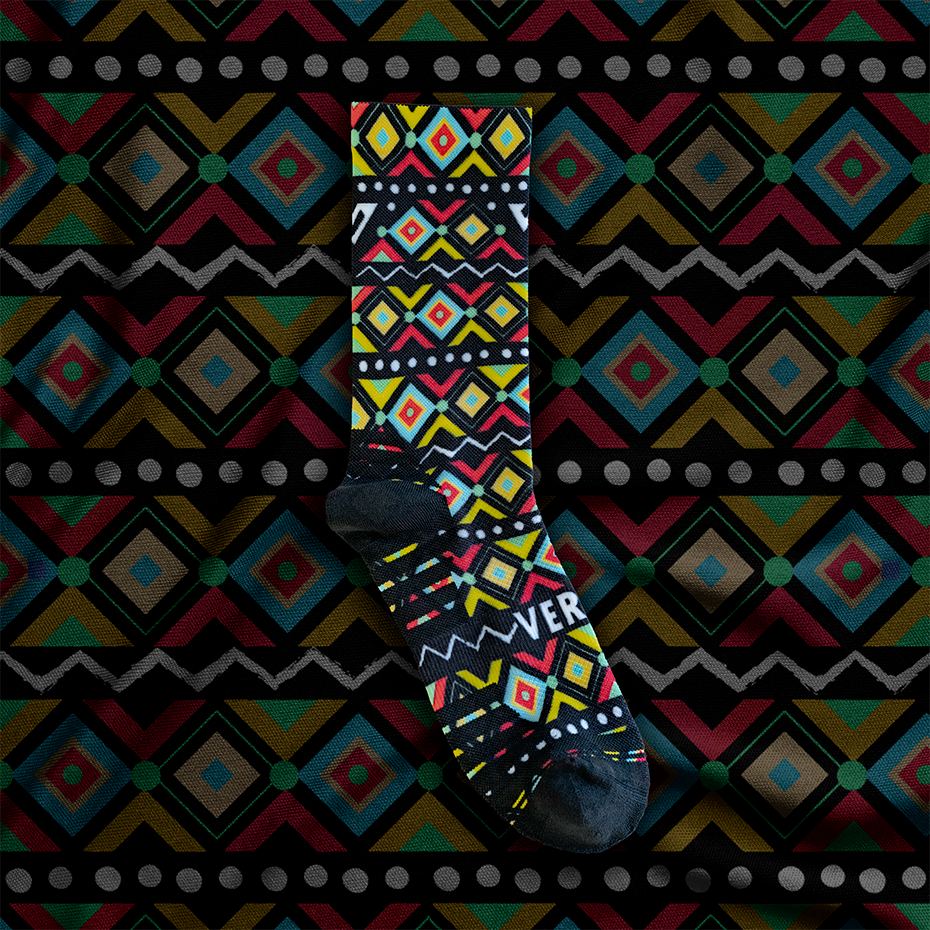 Africana Active Crew Socks