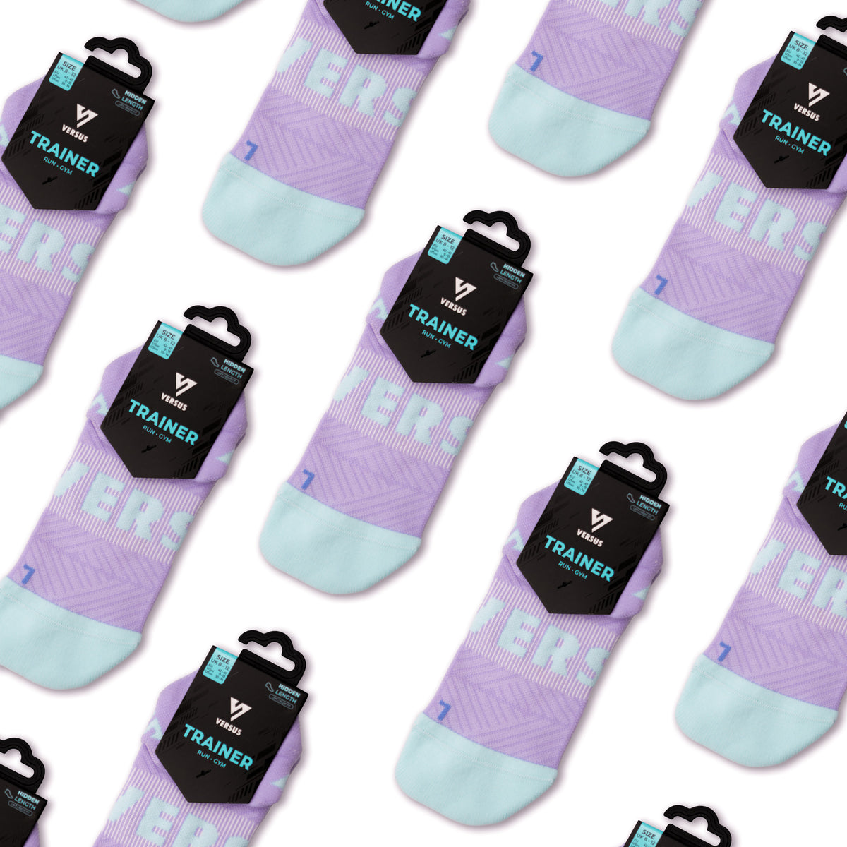 Violet Velocity Trainer Socks