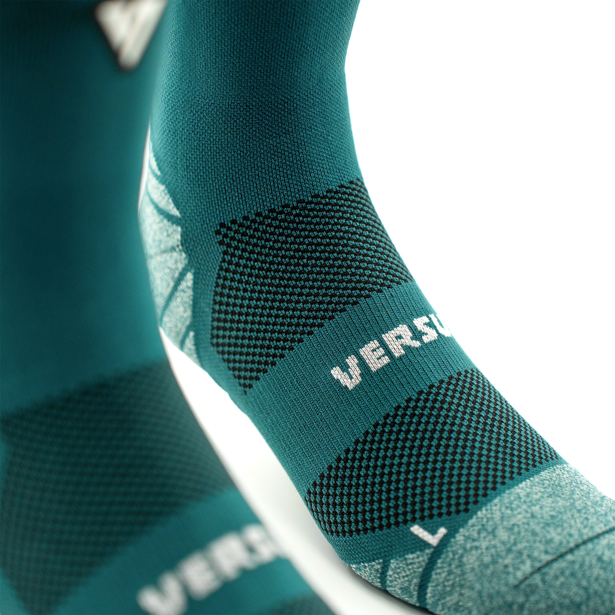 Classic Teal Active Crew Tab Socks