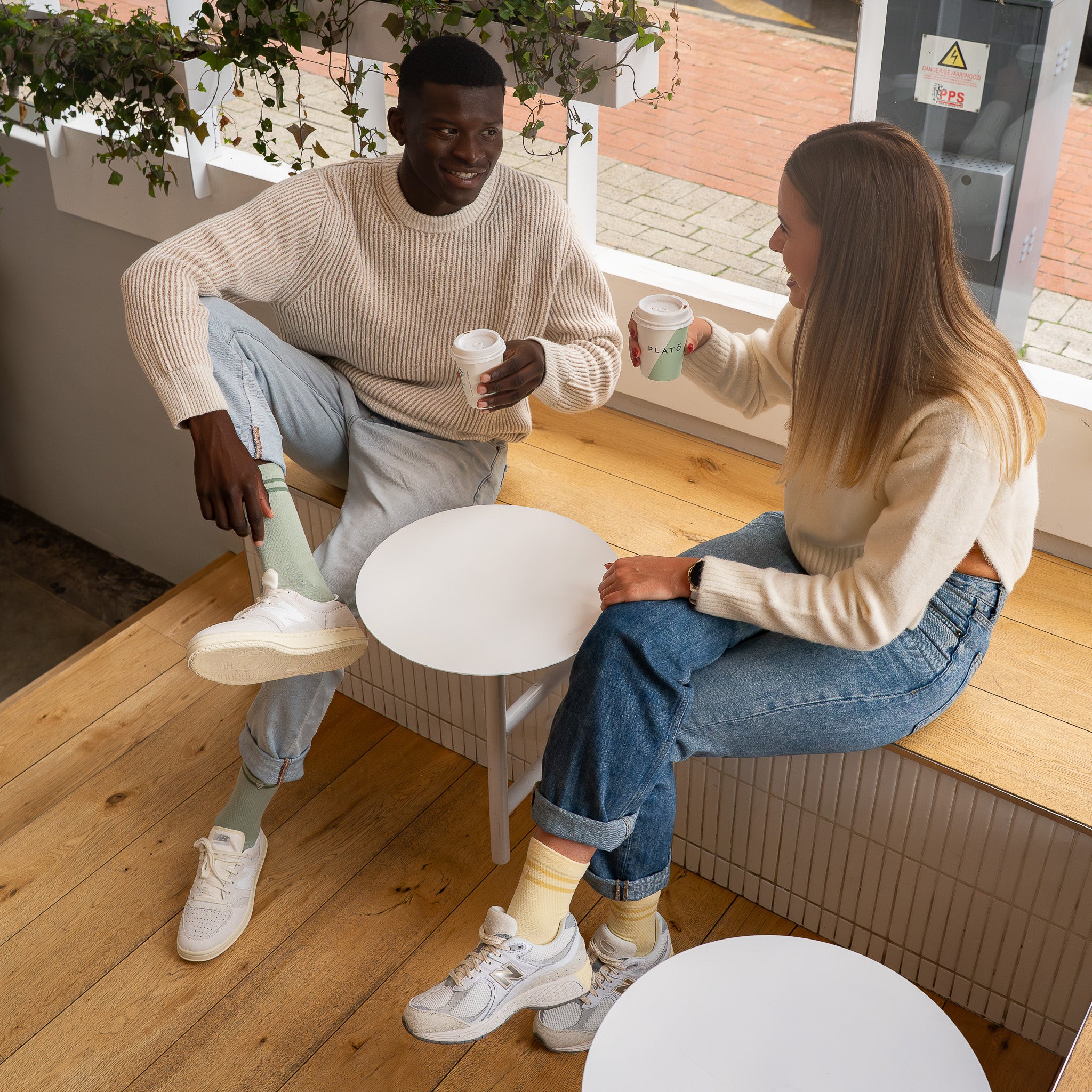 Yellow Sunbeam Lifestyle Crew Socks