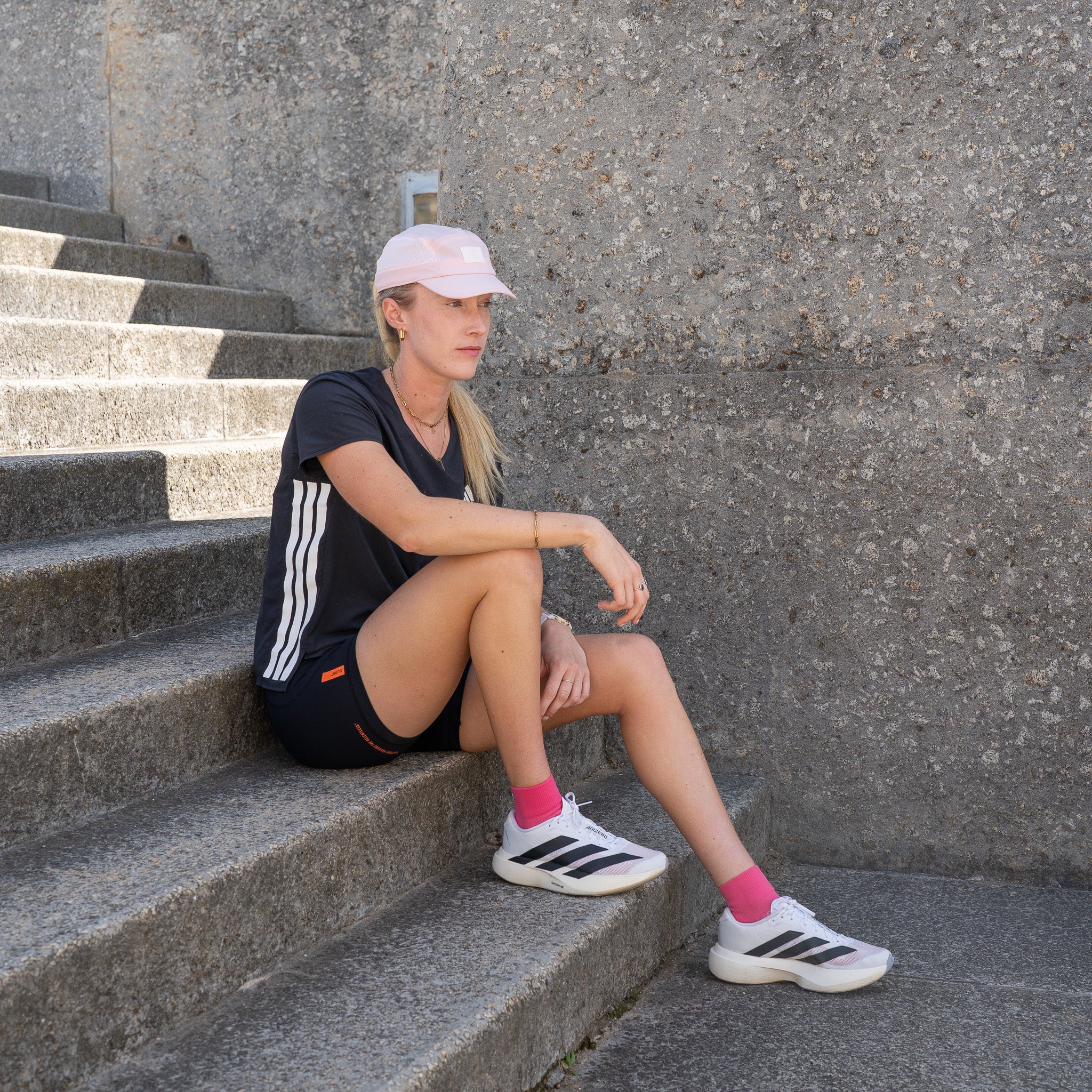 Pink Running Cap
