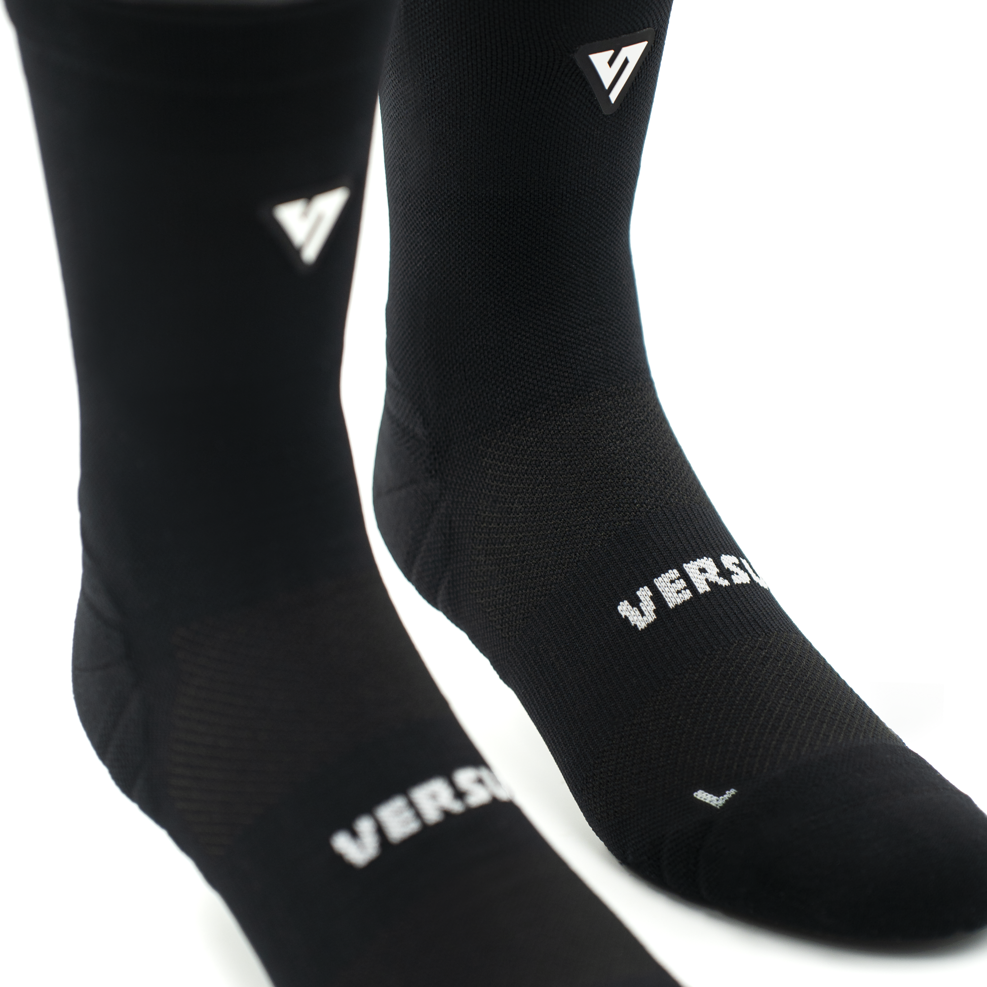 Classic Black Active Crew Tab Socks