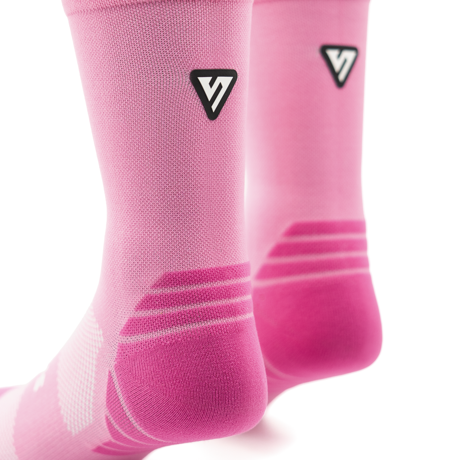 Classic Pink Active Crew Tab Socks