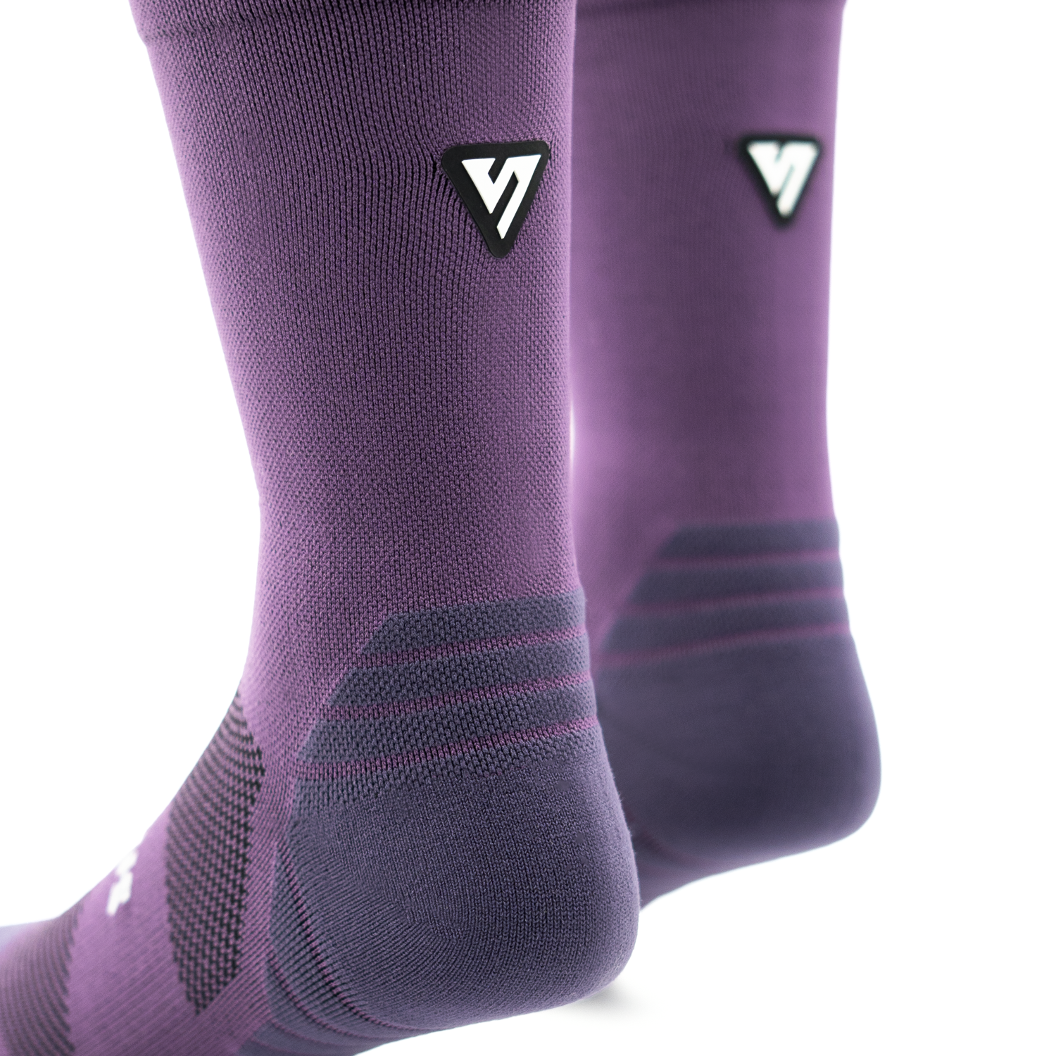 Classic Plum Active Crew Tab Socks