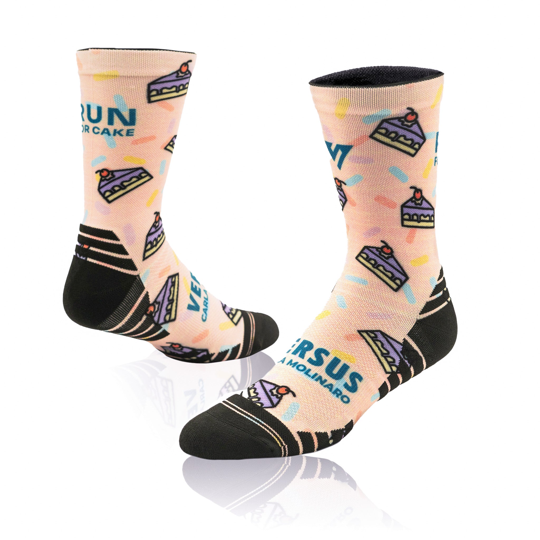 Run For Cake Active Crew Socks