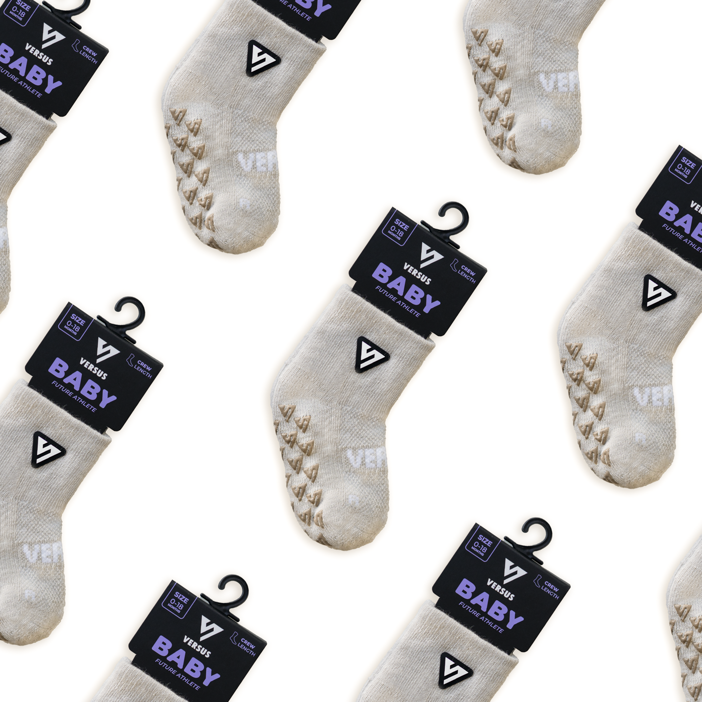 Beige Anti-Slip Baby Socks