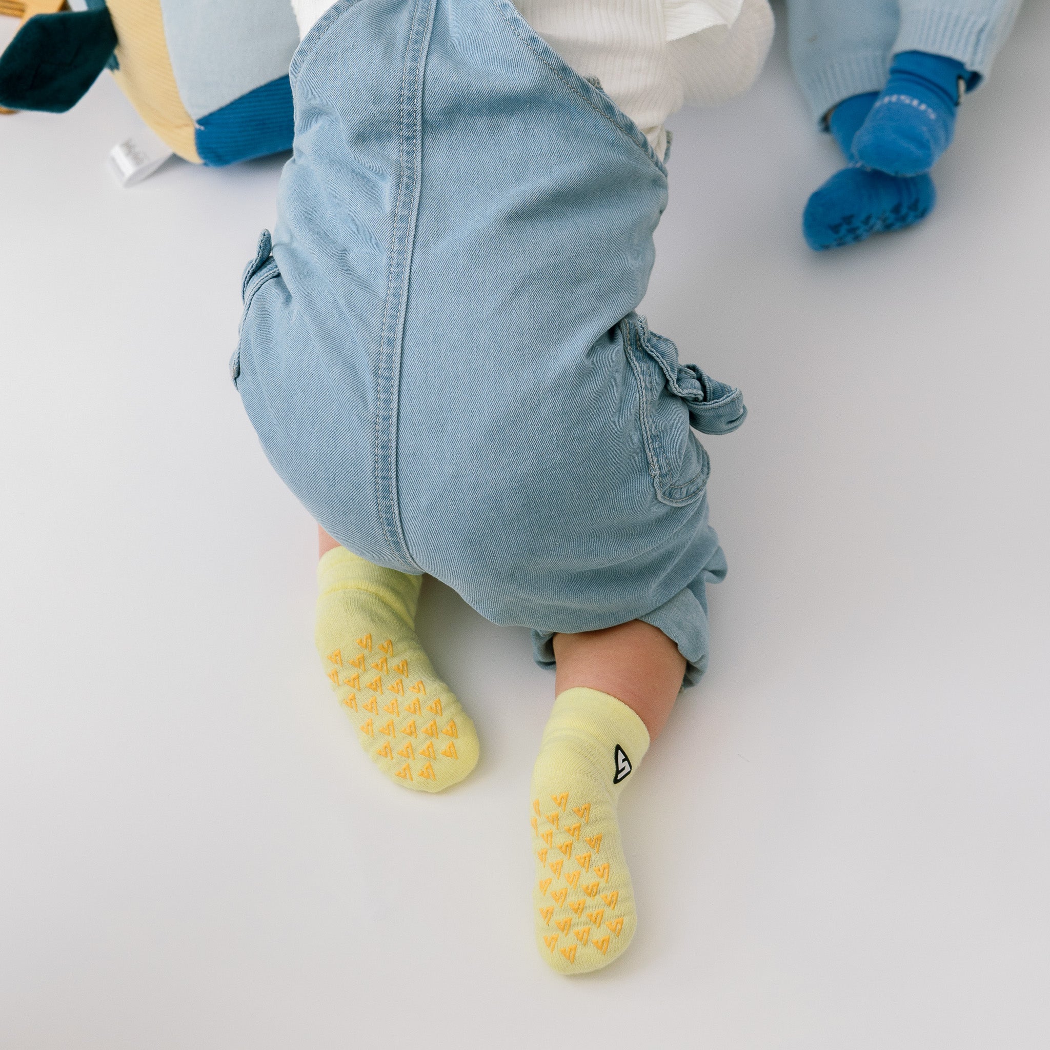 Pastel Yellow Anti-Slip Baby Socks