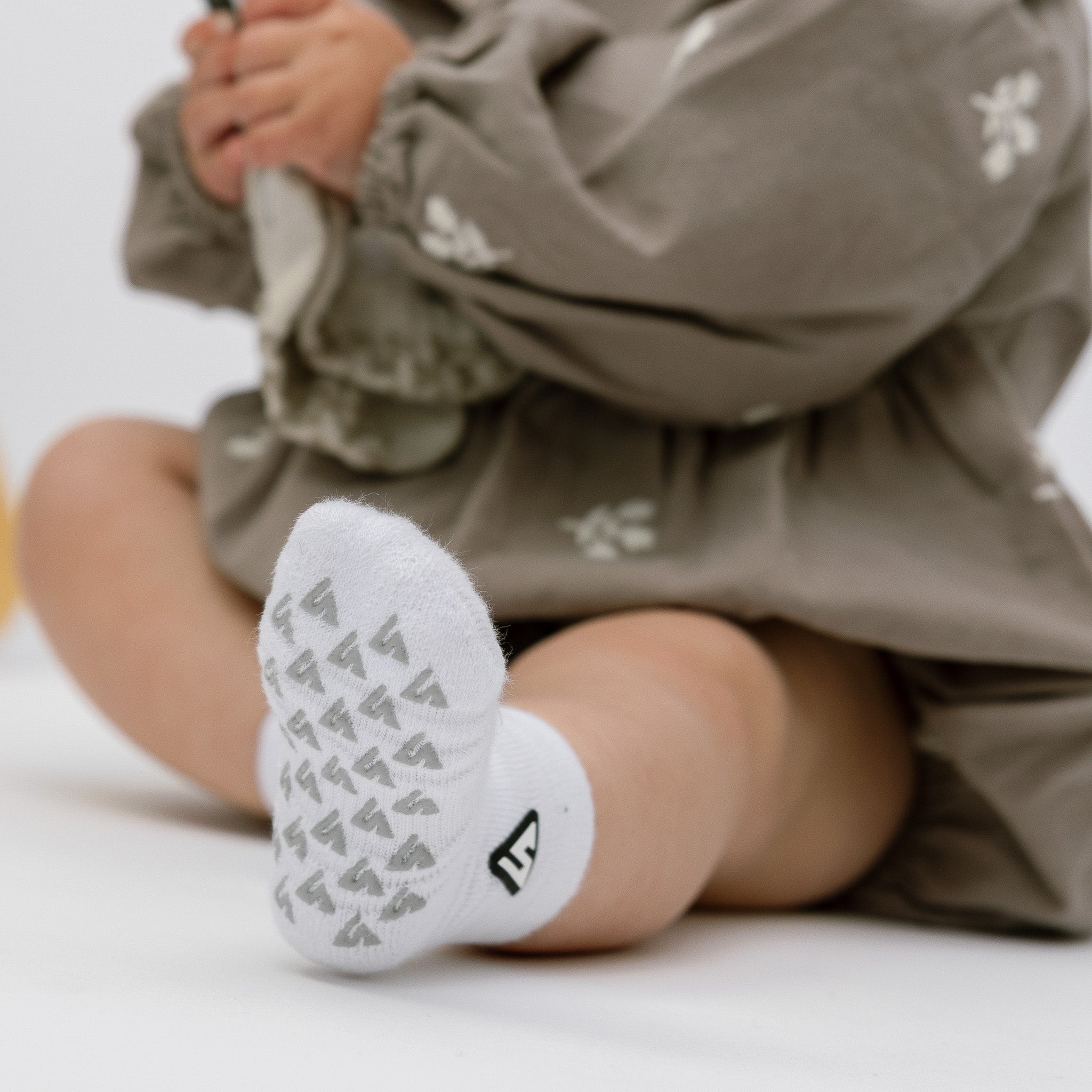 White Anti-Slip Baby Socks