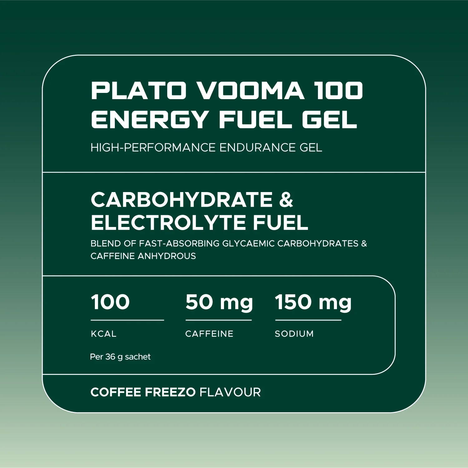 USN Vooma 100 Energy Fuel Gel Plato Caribbean Mocha