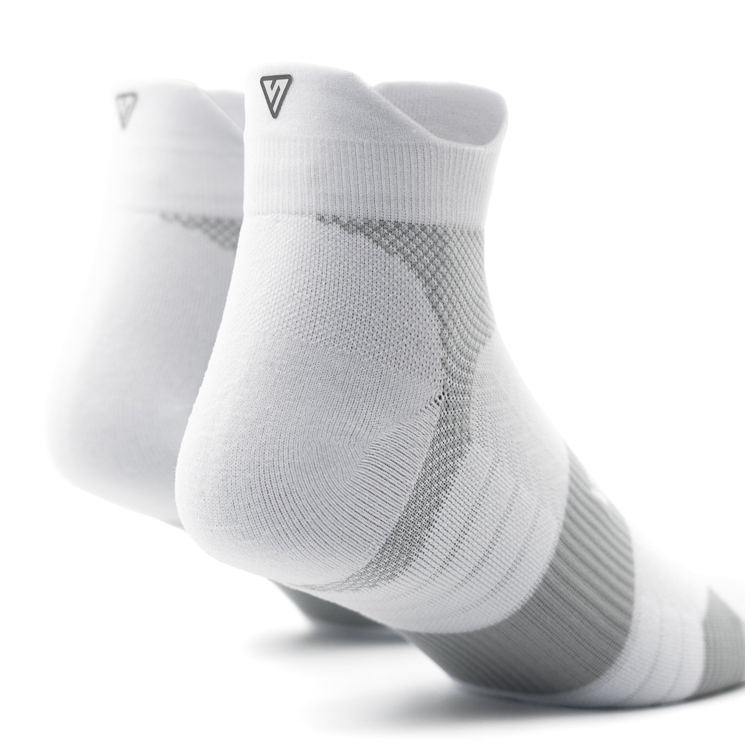 Cloud White Running Ankle Socks Bundle (4 Pack)