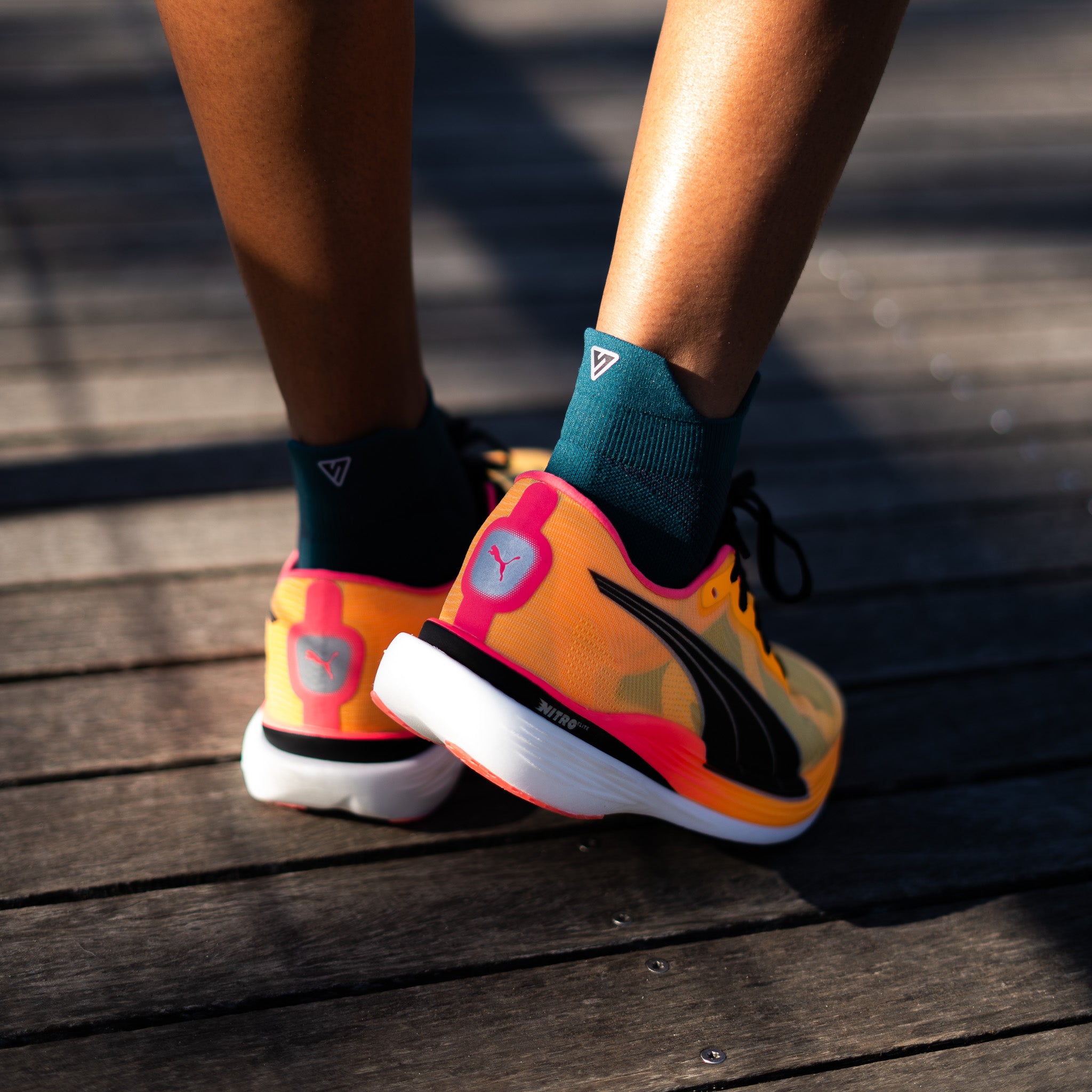 Deep Teal Running Ankle Socks Bundle (4 Pack)