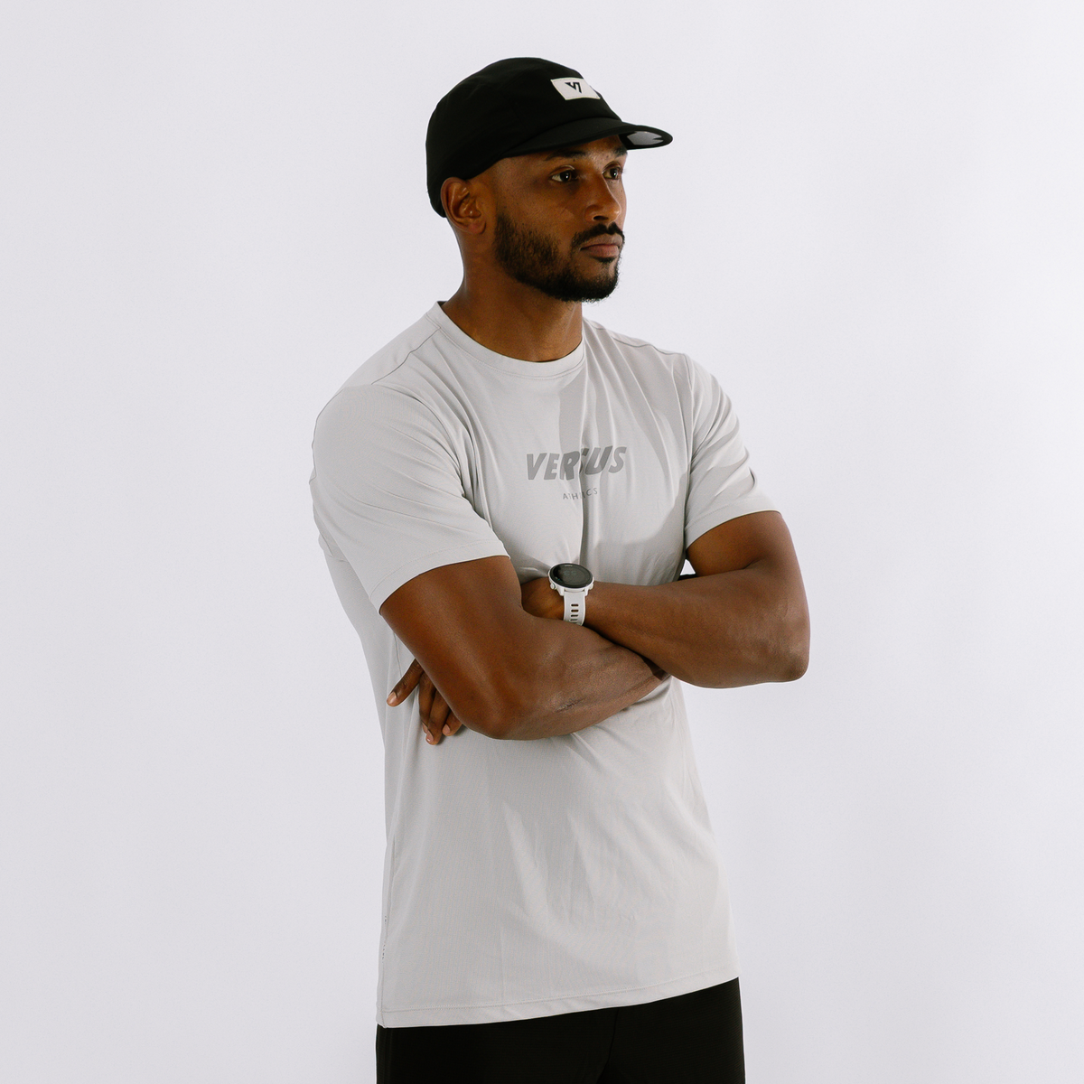Versus Vapour Grey Team Collection Running Shirt Mens 2.0