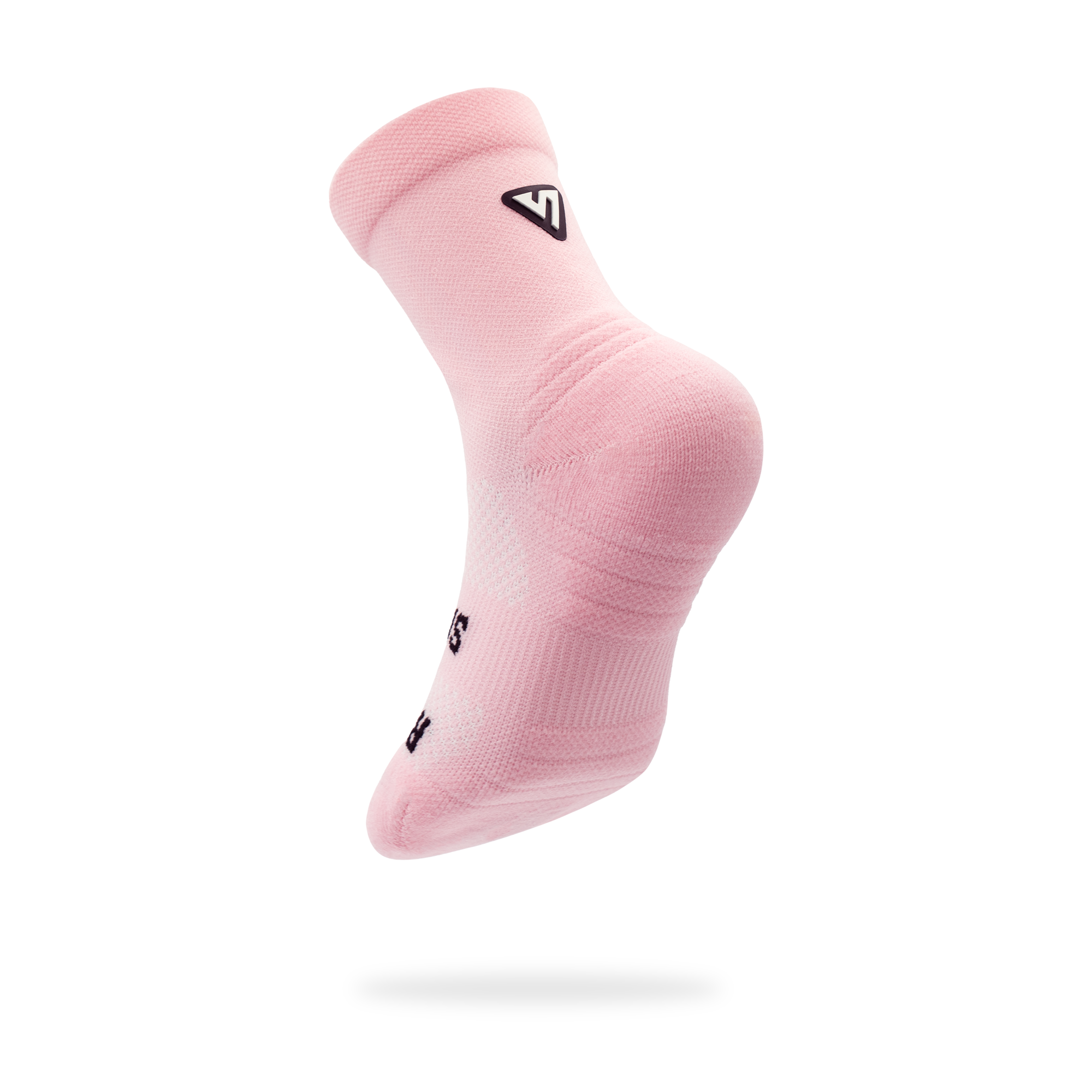 Marshmallow Pink Toddler Active Crew Tab Socks
