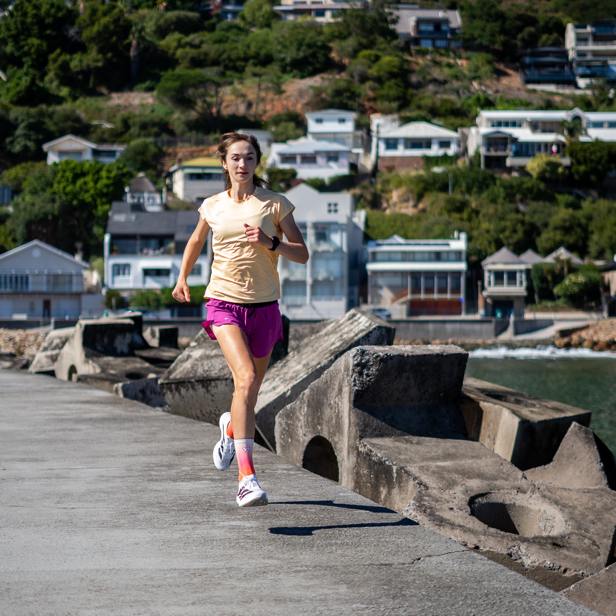 Sunset Sorbet Active Crew Socks