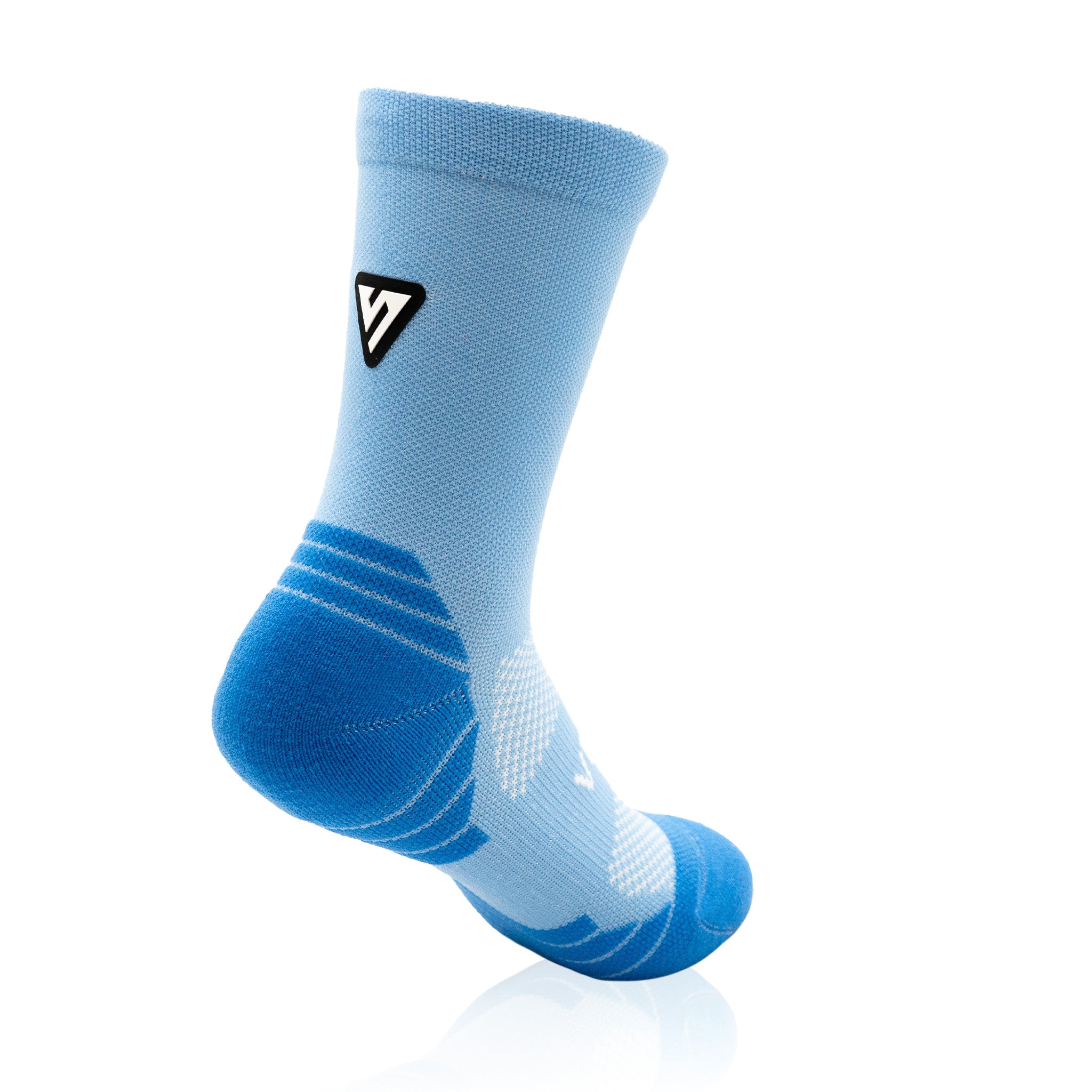 Classic Blue KIDS Active Crew Tab Socks