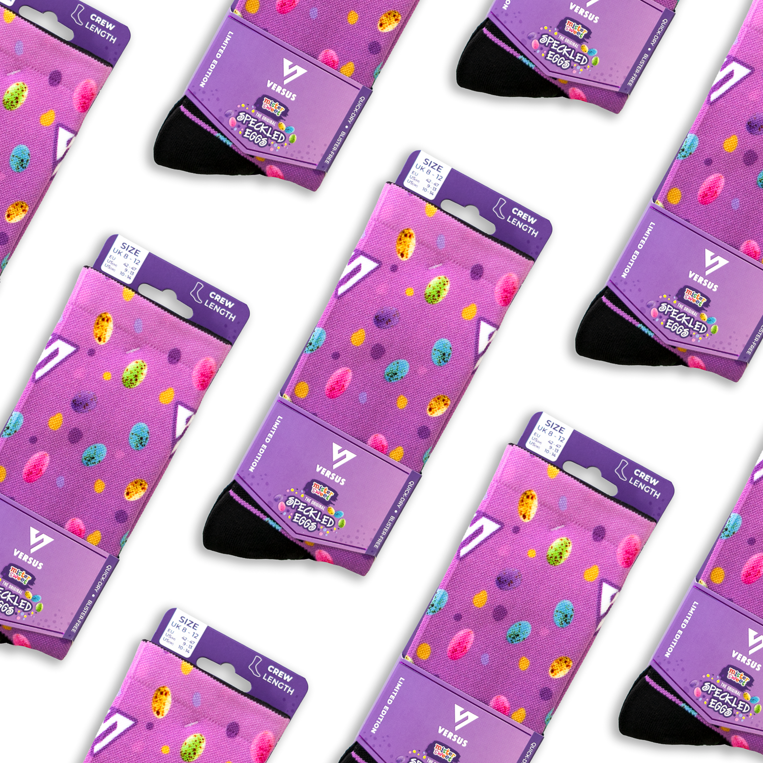 Speckled Eggs Active Crew Socks