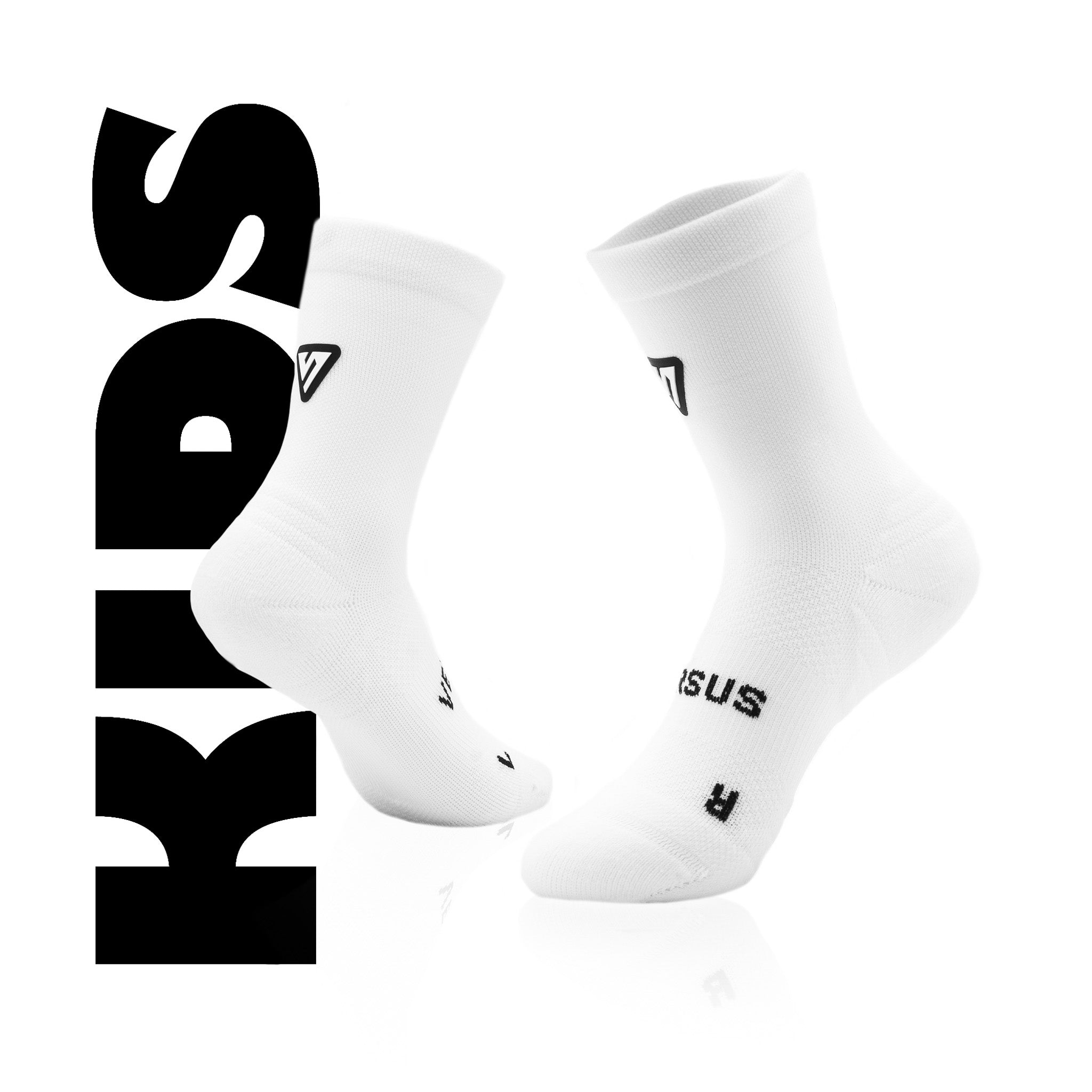 Classic White KIDS Active Crew Tab Socks