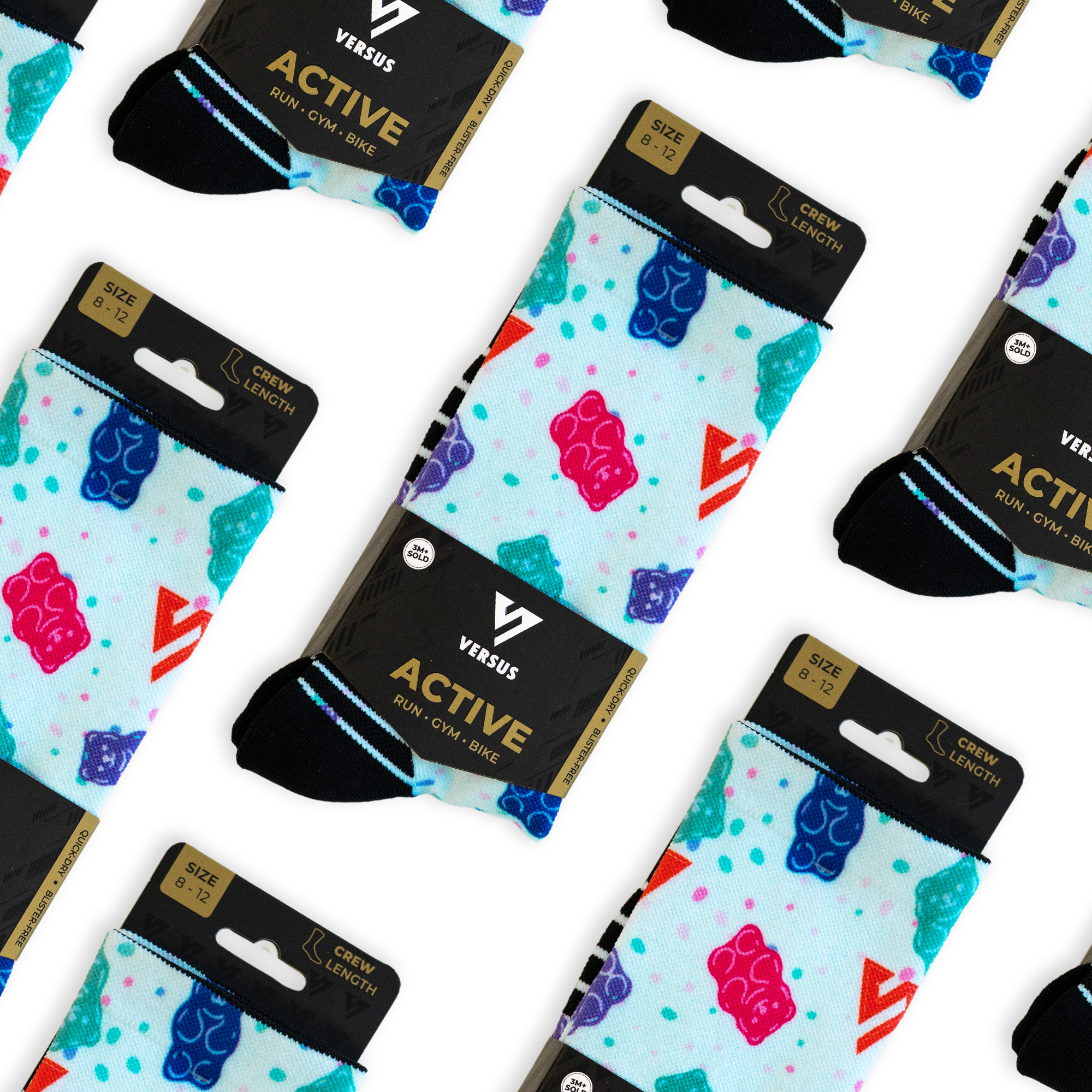 Gummy Bear Active Crew Socks