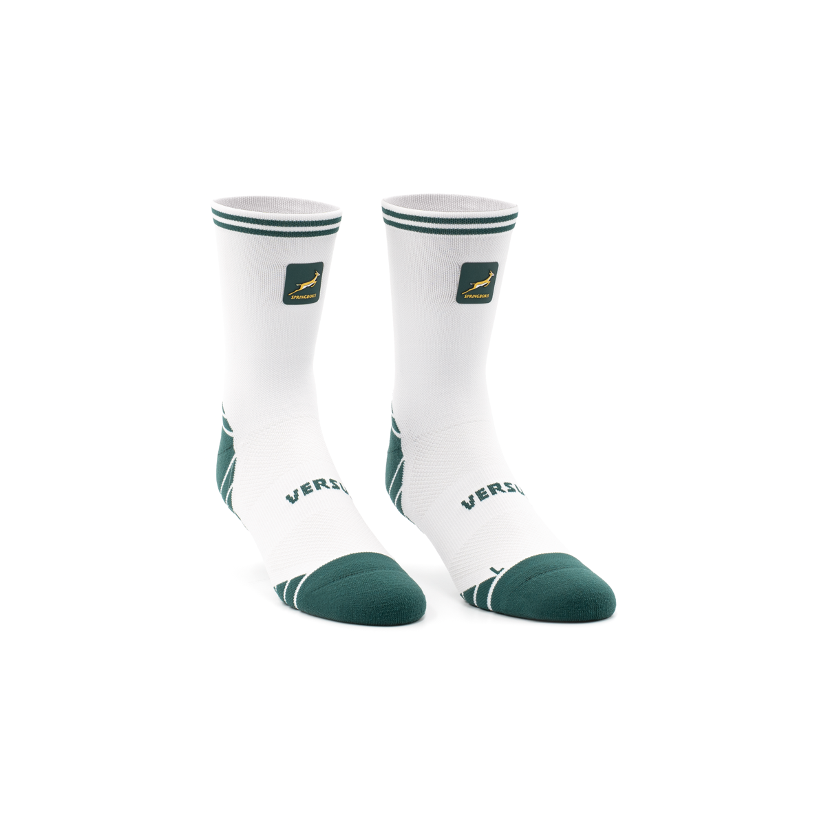 Springboks White Active Crew Tab Socks