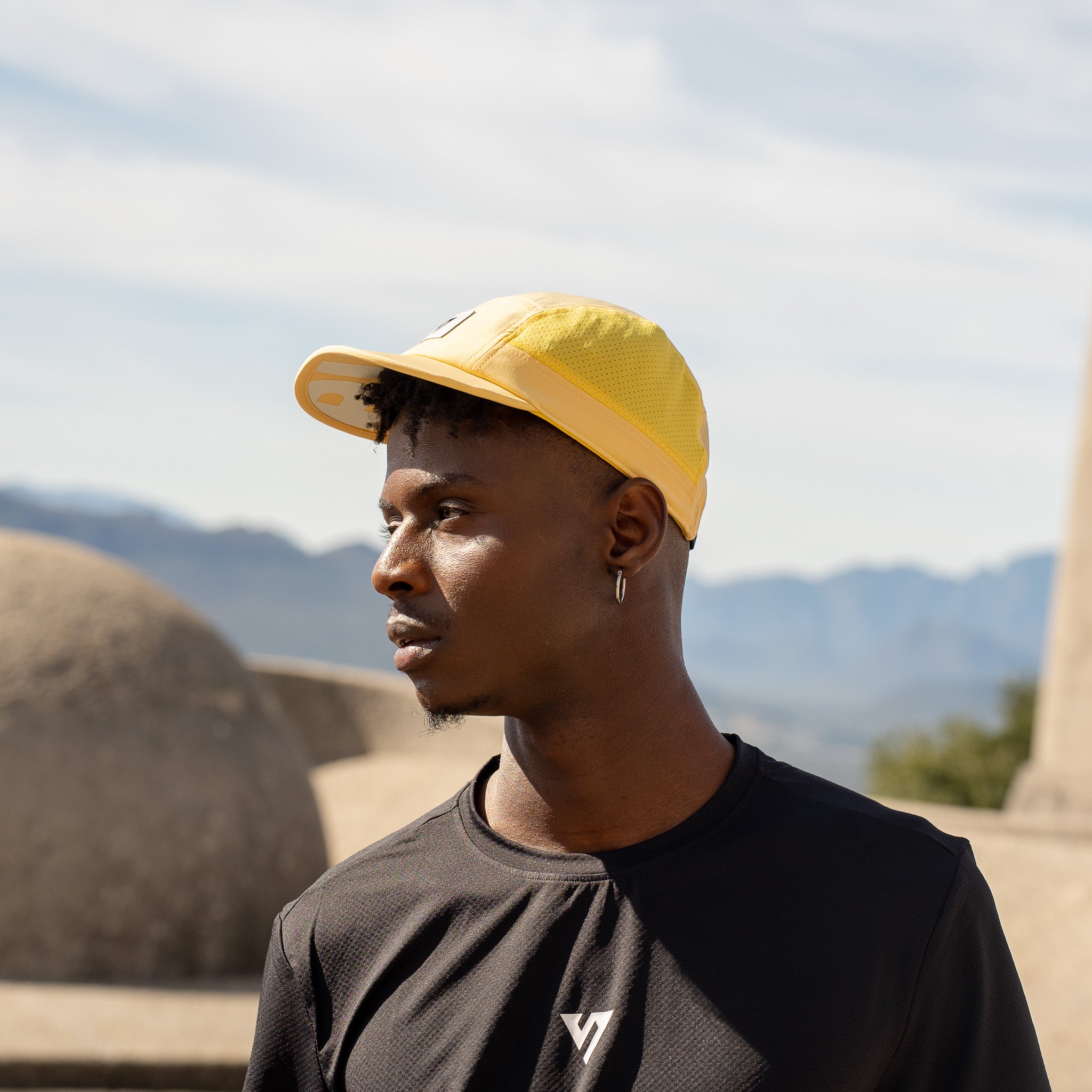 Golden Running Cap