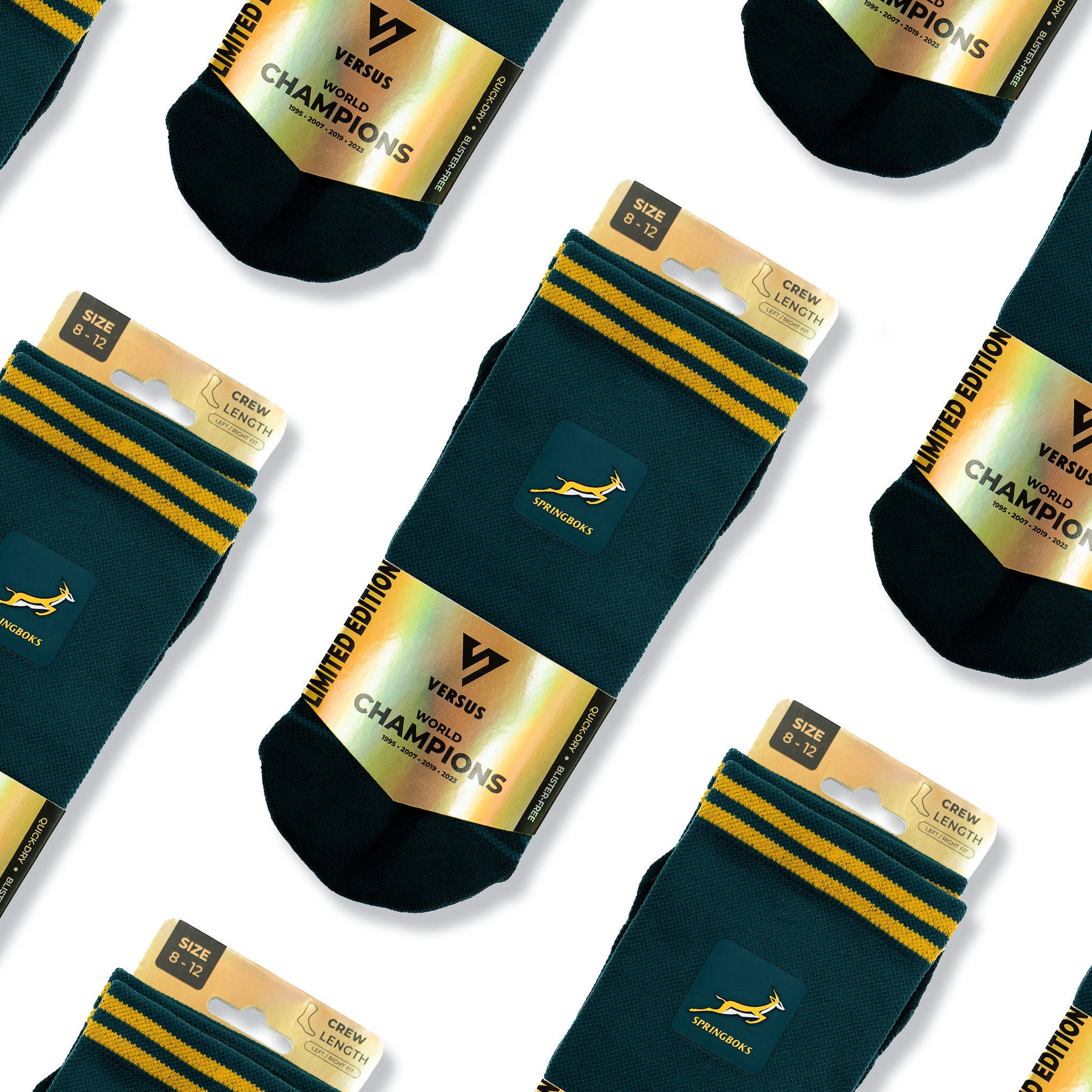 Springboks Active Crew Tab Socks
