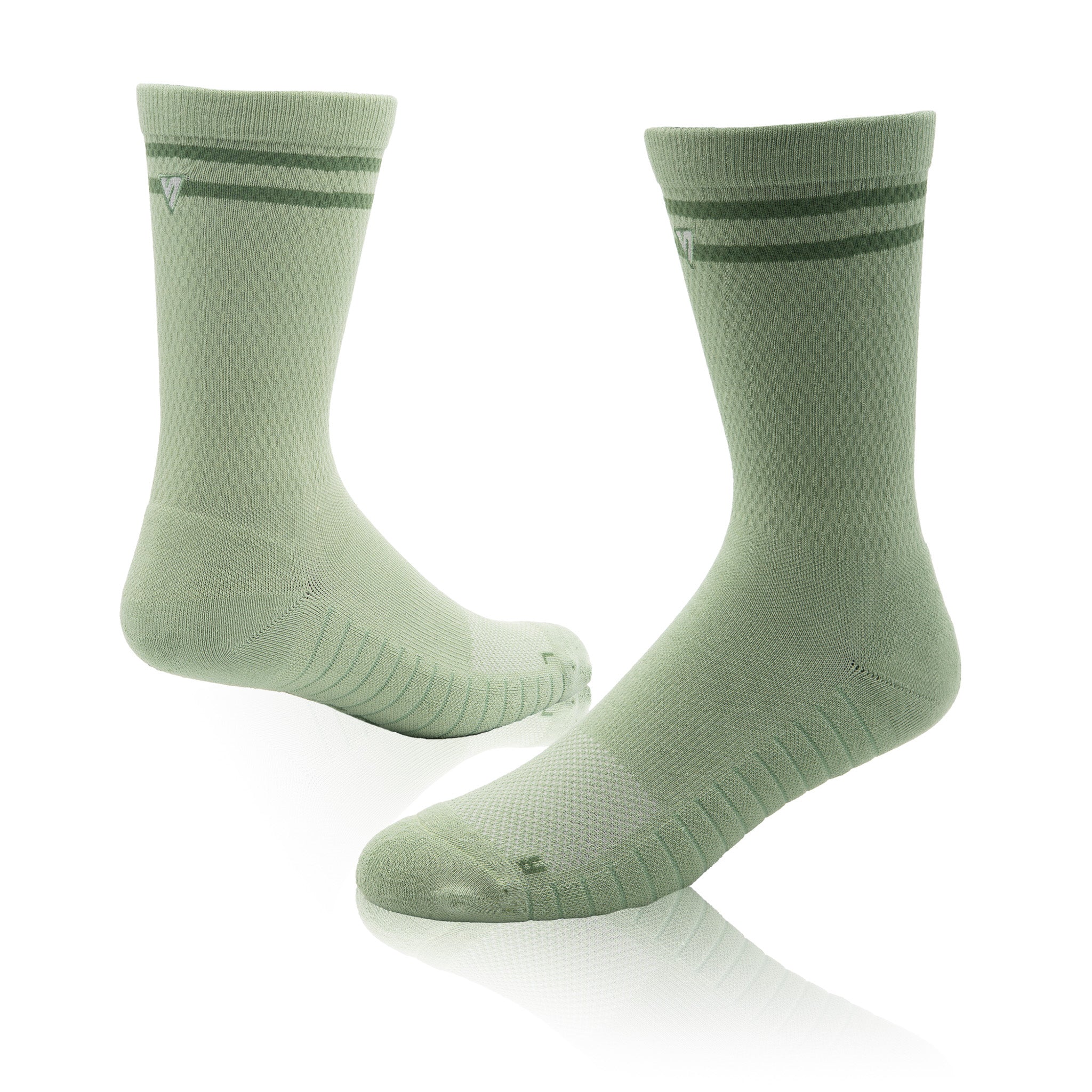 Olive Green Lifestyle Crew Socks
