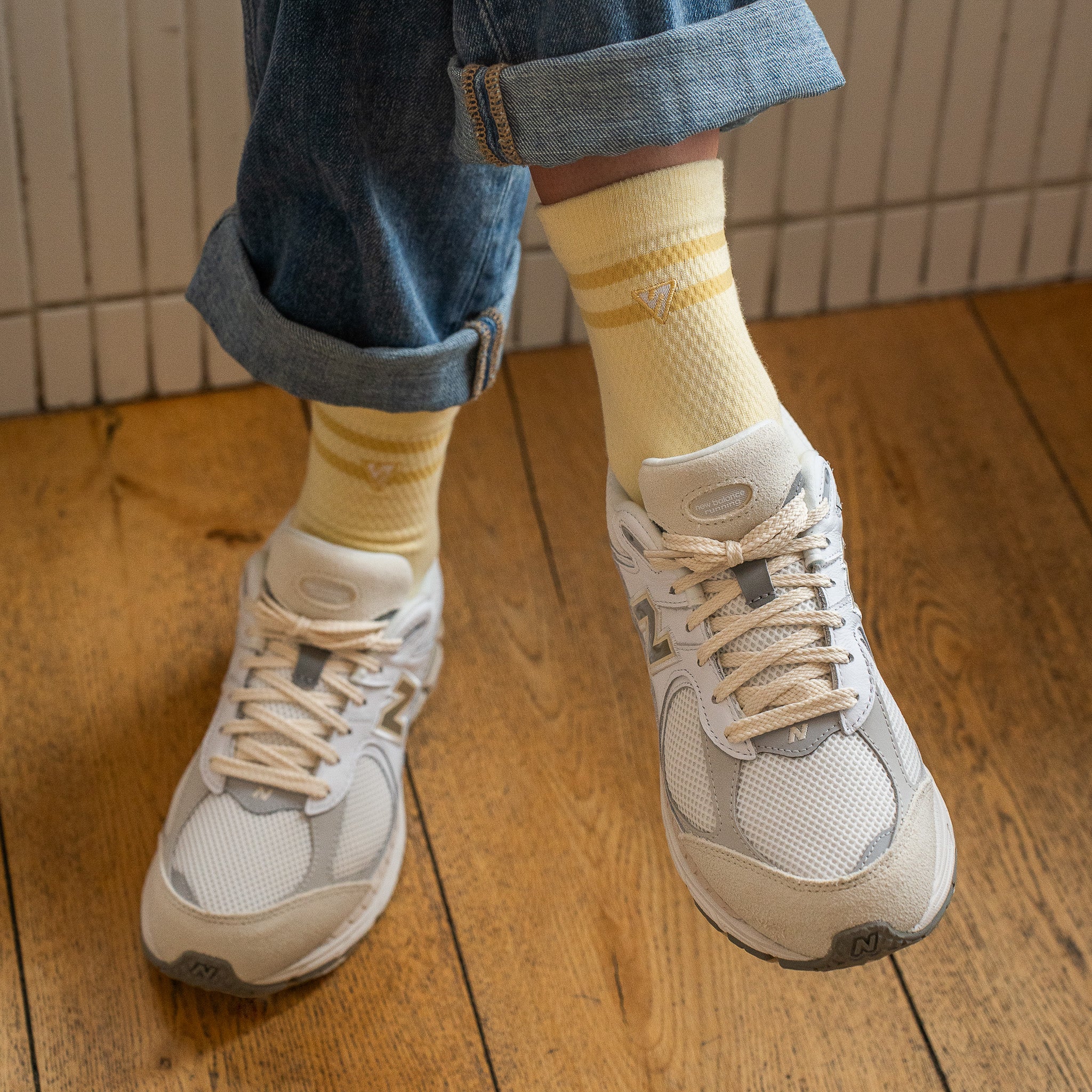 Yellow Sunbeam Lifestyle Crew Socks
